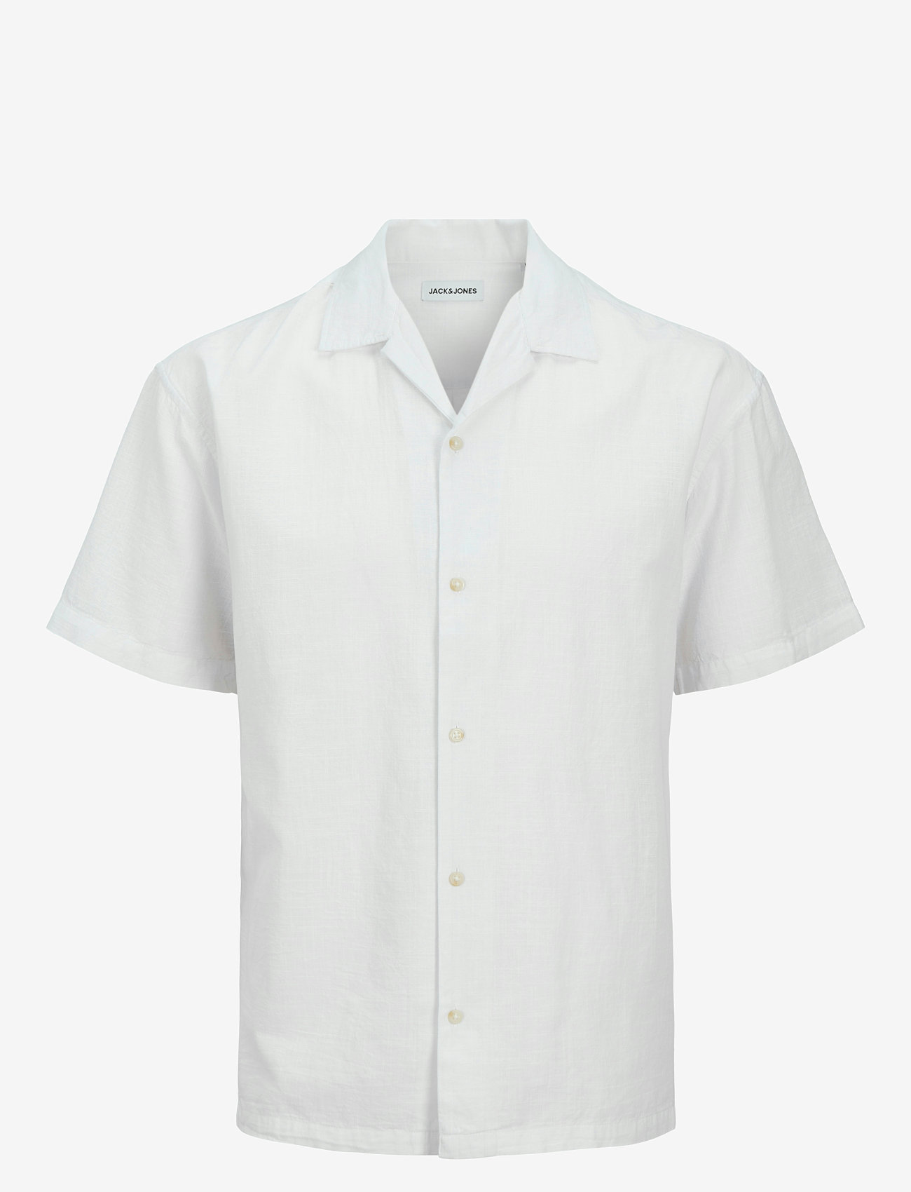 Jack & Jones - JJESUMMER RESORT SHIRT SS SN - linneskjortor - white - 1