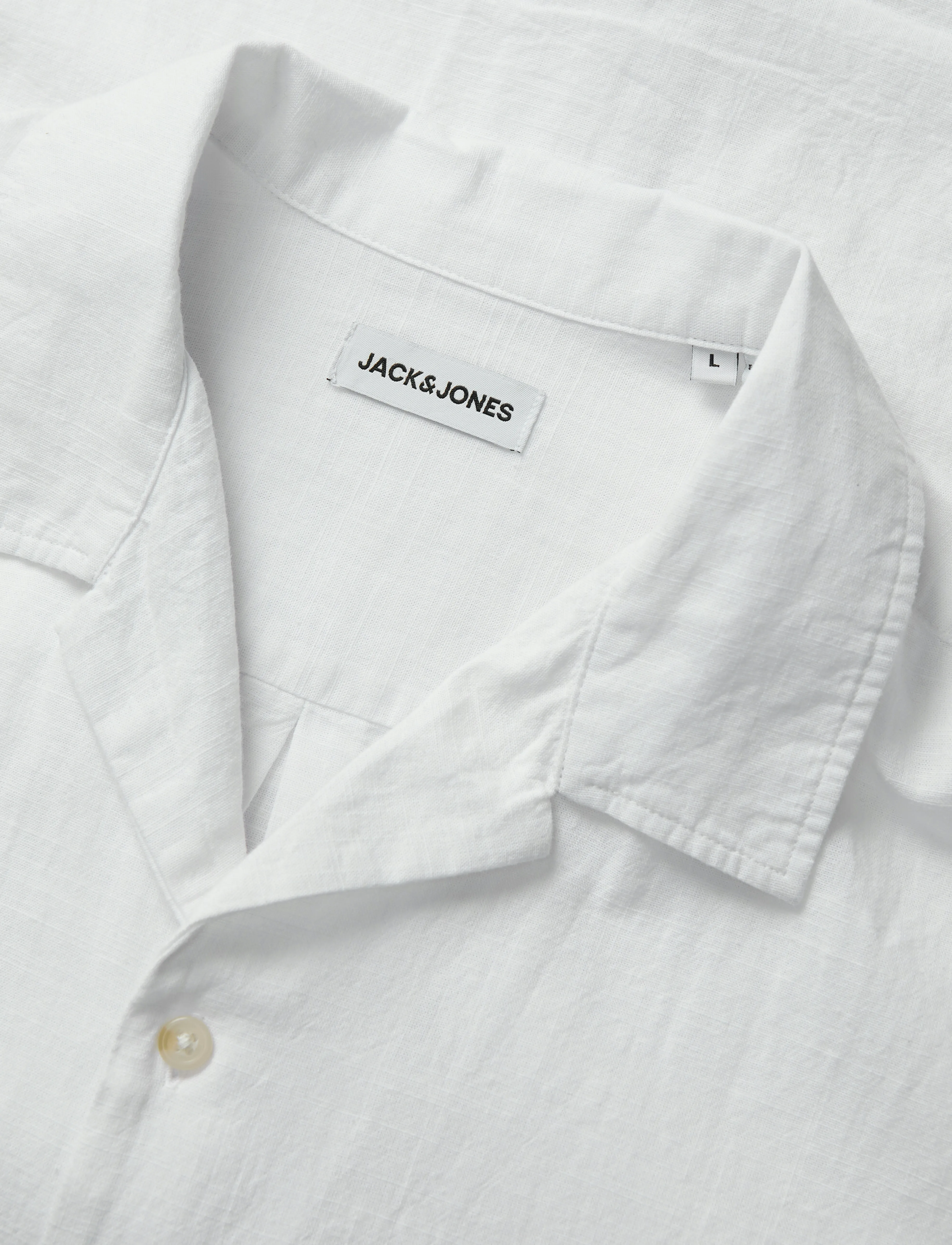 Jack & Jones - JJESUMMER RESORT SHIRT SS SN - leinenhemden - white - 3