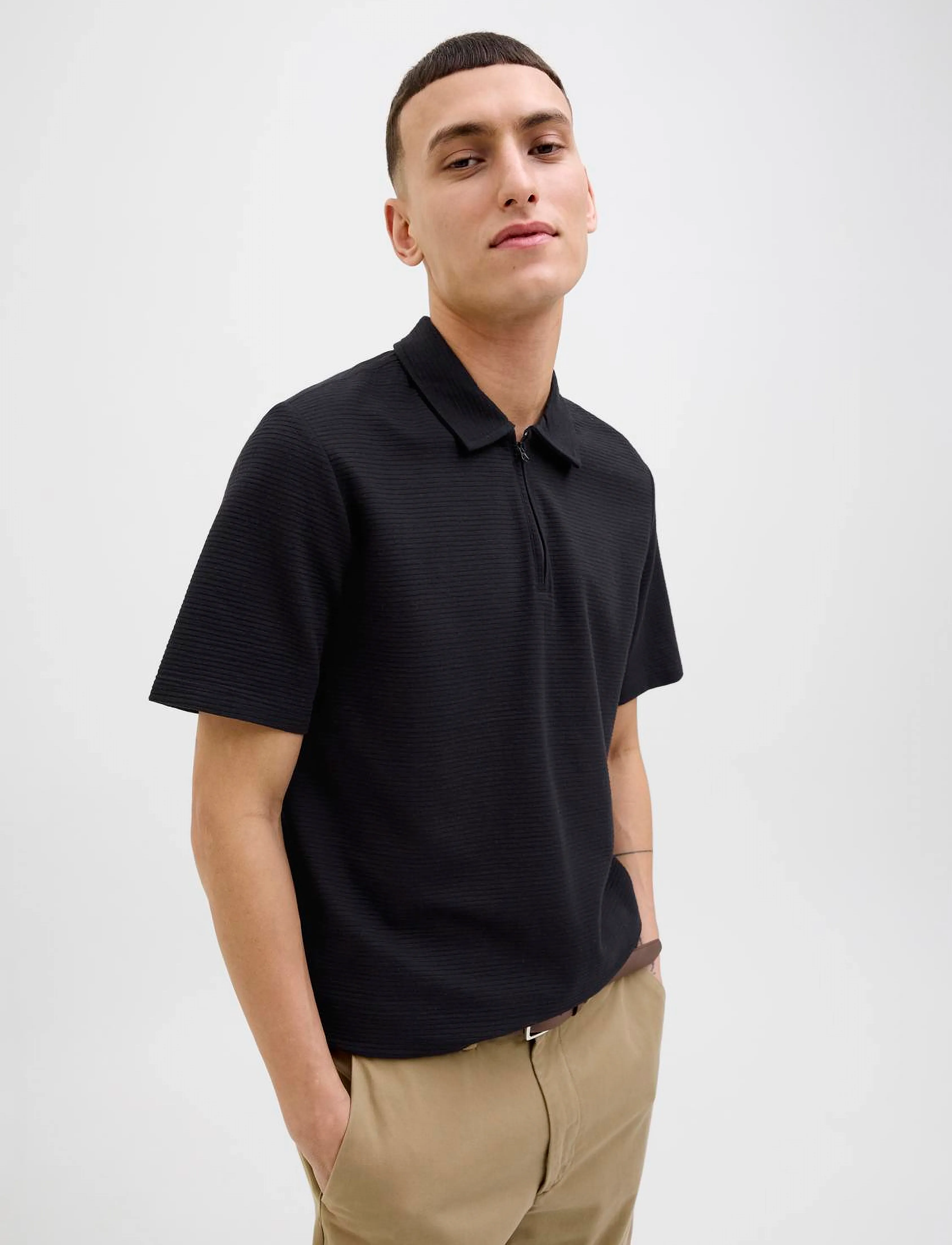 Jack & Jones - JJBENJA POLO SS - short-sleeved polos - black - 2