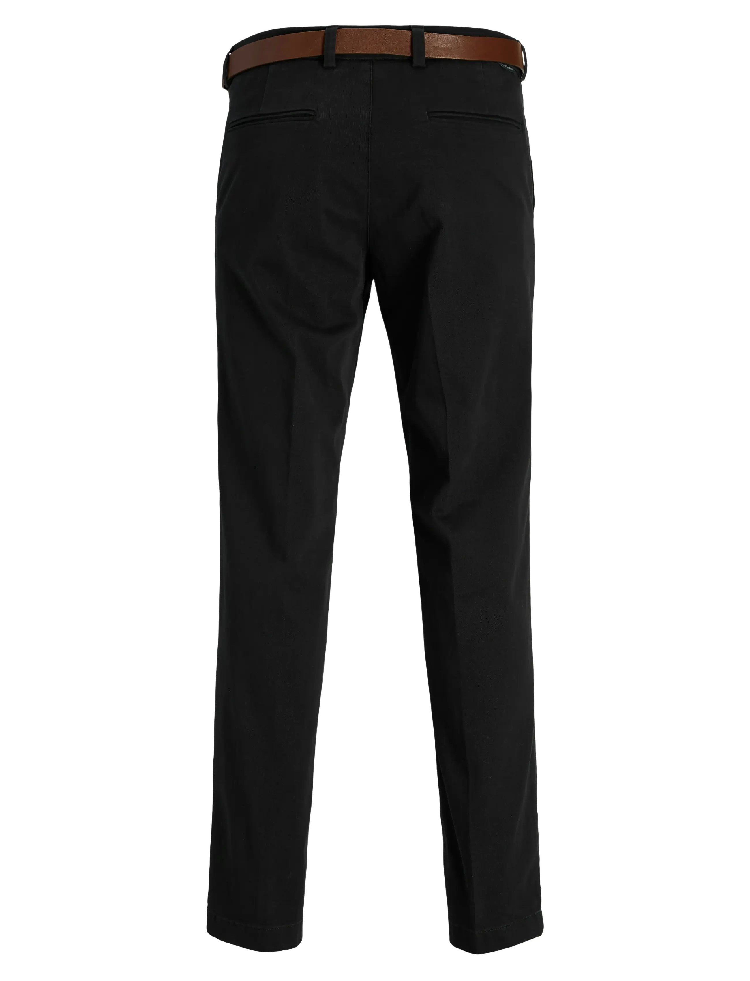 Jack & Jones - JPSTOLLIE FRANCO CHINO W BELT - chinos - black - 1