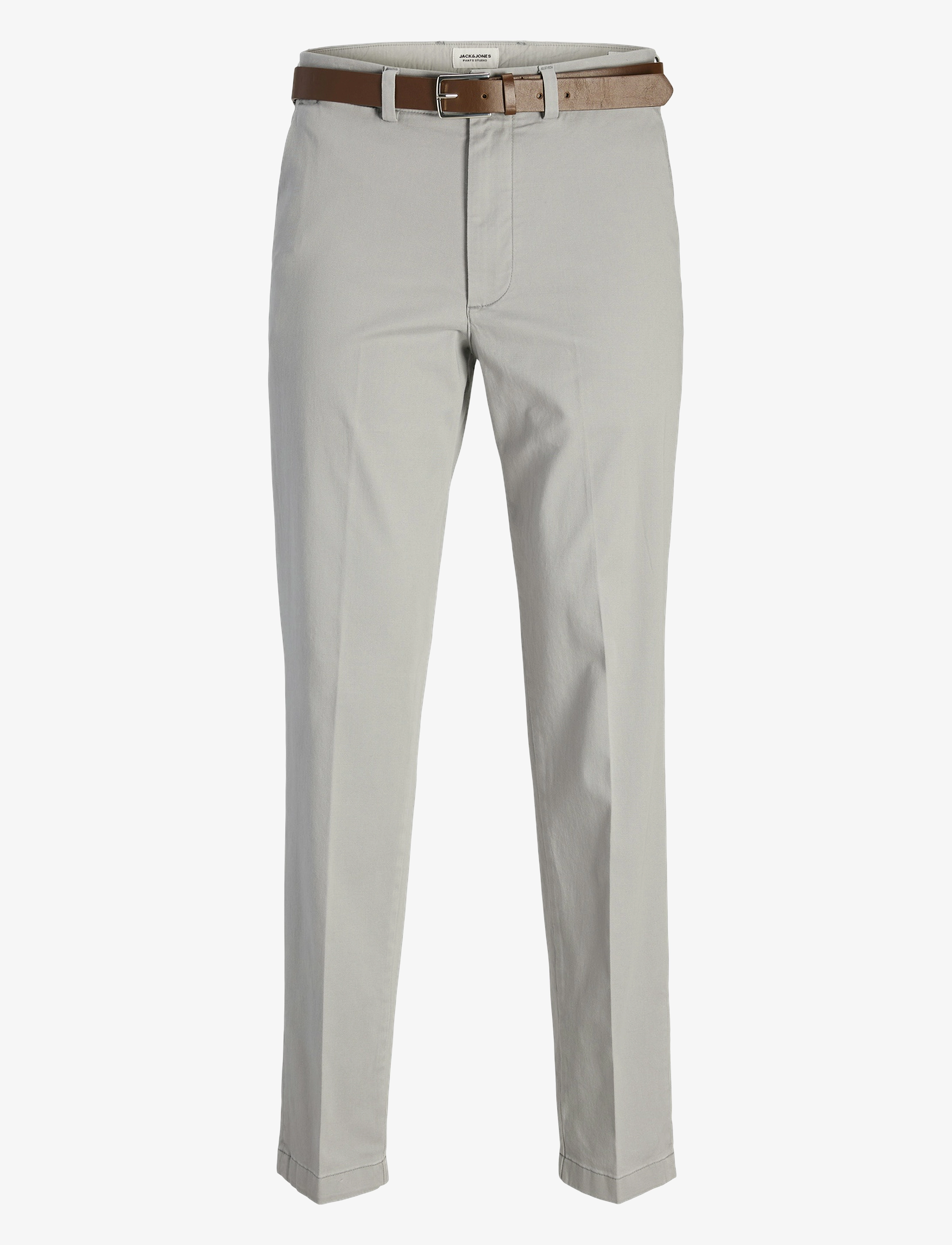 Jack & Jones JPSTOLLIE FRANCO CHINO W BELT - Chinos - ULTIMATE GREY / grey