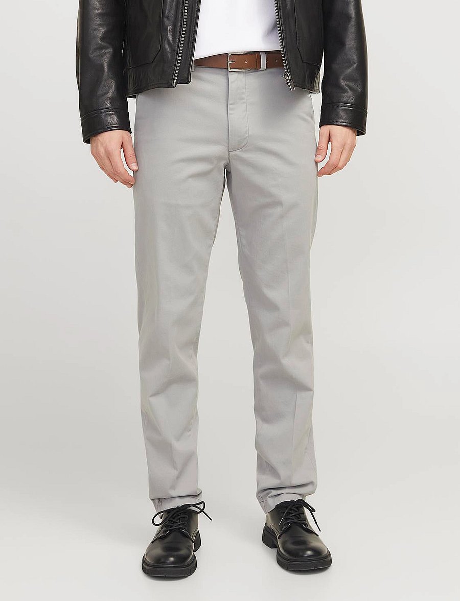Jack & Jones - JPSTOLLIE FRANCO CHINO W BELT - pantalons chino - ultimate grey - 0