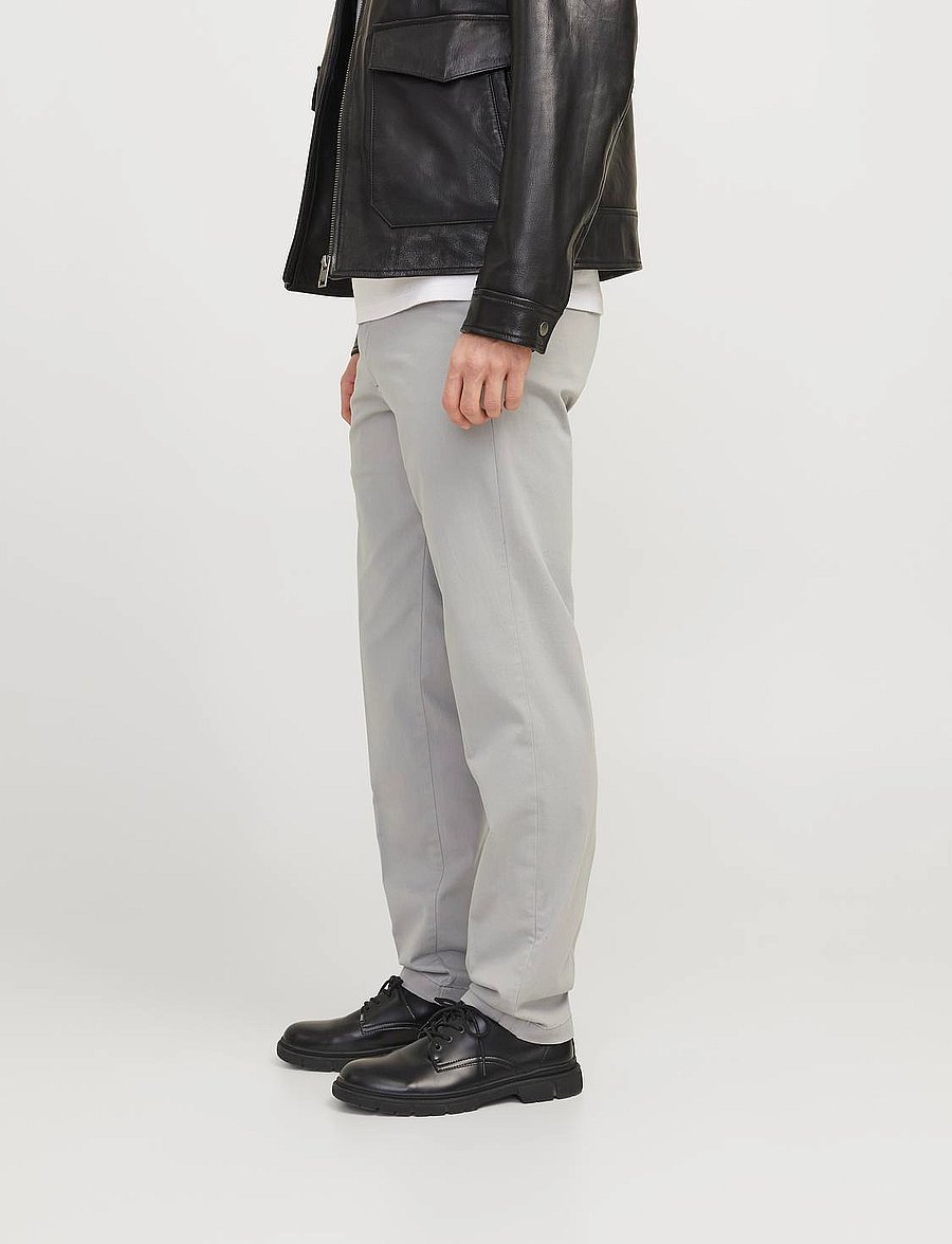 Jack & Jones - JPSTOLLIE FRANCO CHINO W BELT - pantalons chino - ultimate grey - 3