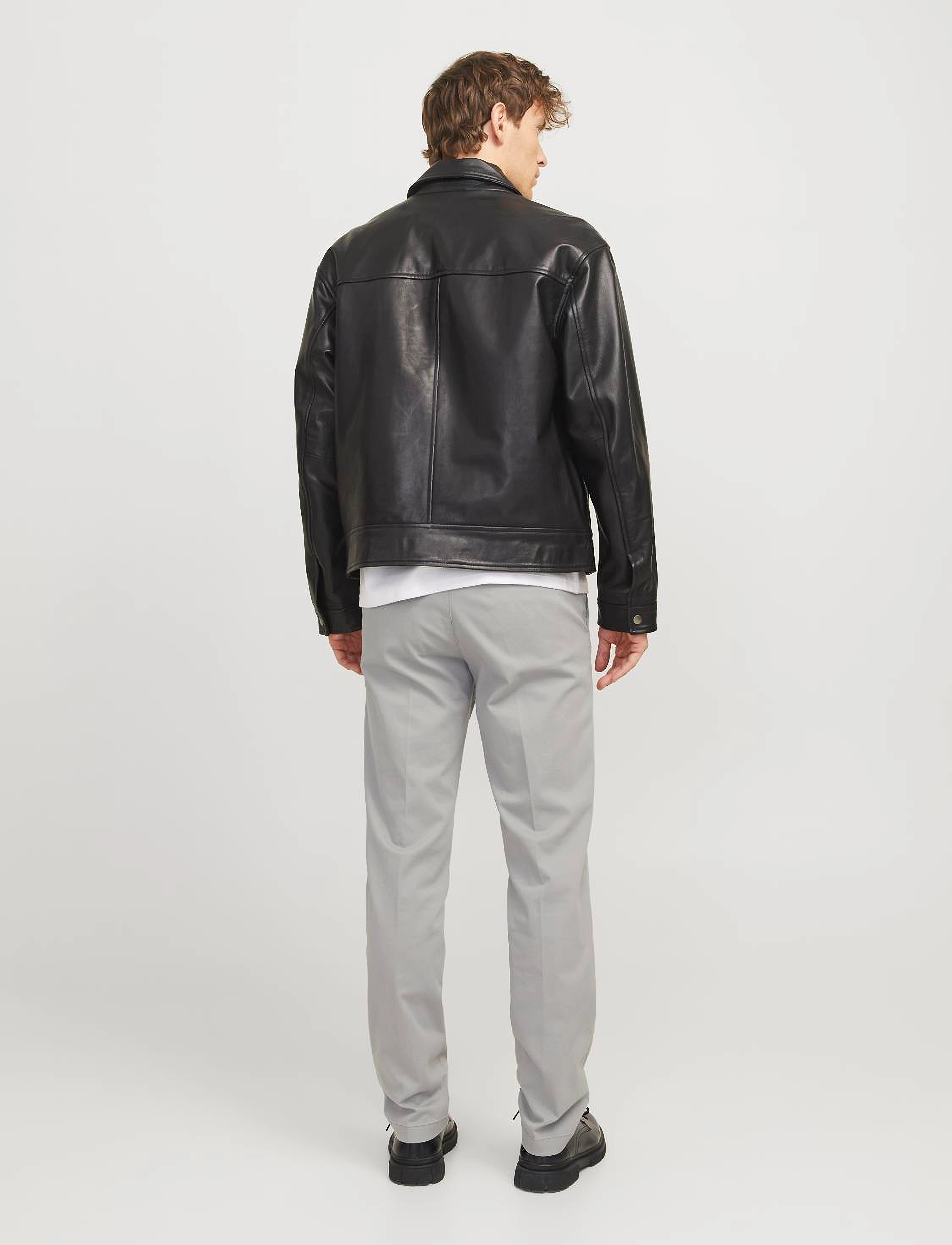Jack & Jones - JPSTOLLIE FRANCO CHINO W BELT - chinos - ultimate grey - 5
