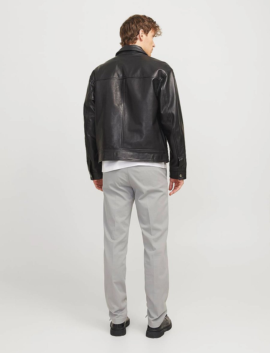 Jack & Jones - JPSTOLLIE FRANCO CHINO W BELT - pantalons chino - ultimate grey - 5