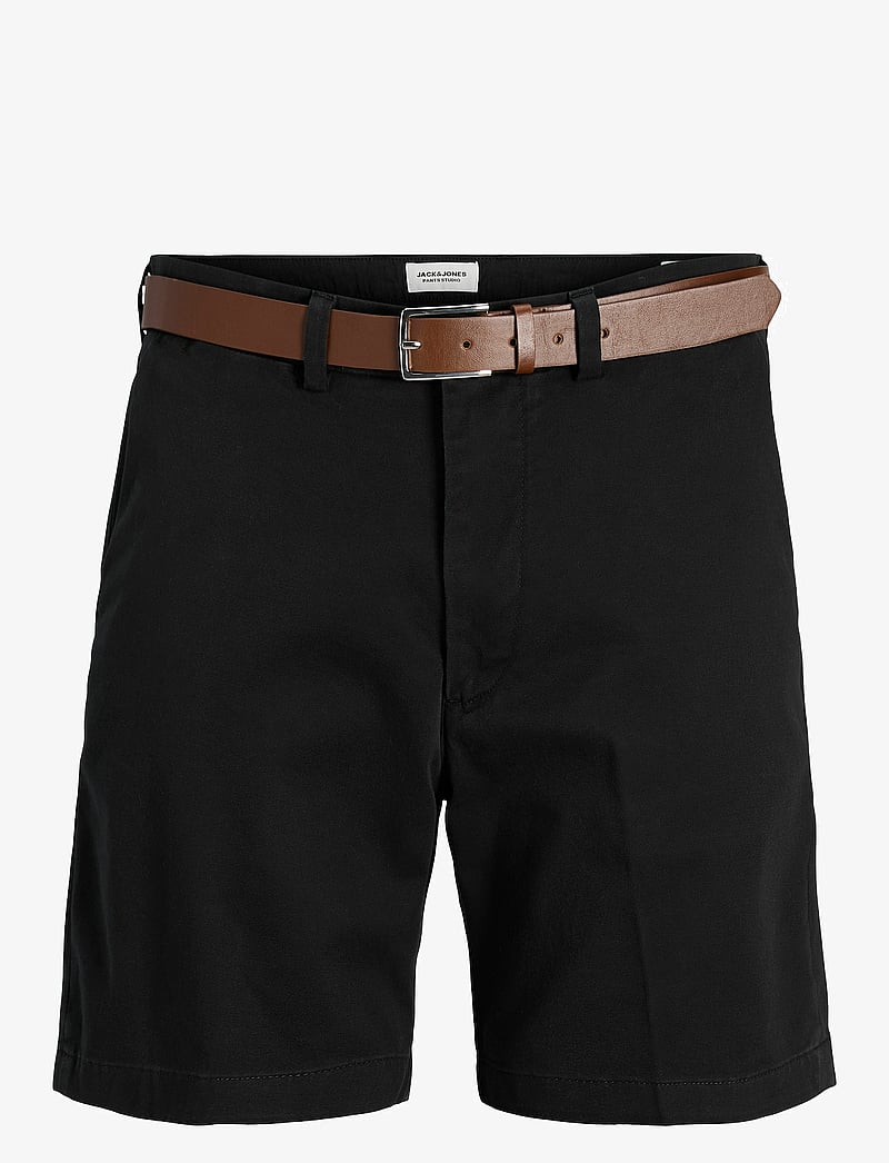 Jack & Jones - JPSTMARCO FRANCO CHINO SHORTS W BELT SRT - chinos shorts - black - 0