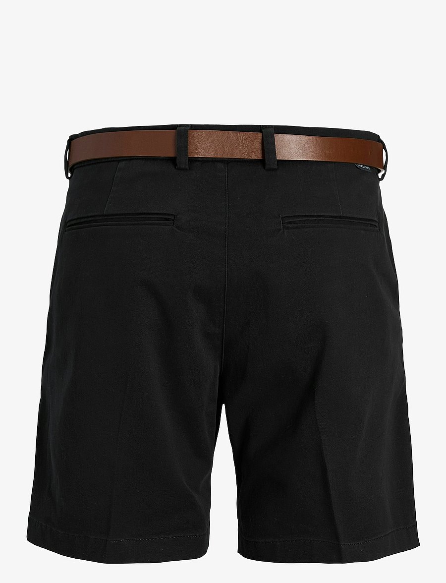 Jack & Jones - JPSTMARCO FRANCO CHINO SHORTS W BELT SRT - short chino - black - 1