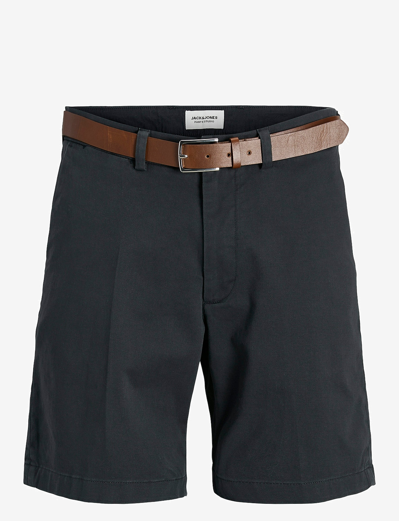 Jack & Jones - JPSTMARCO FRANCO CHINO SHORTS W BELT SRT - chinos shorts - dark navy - 1