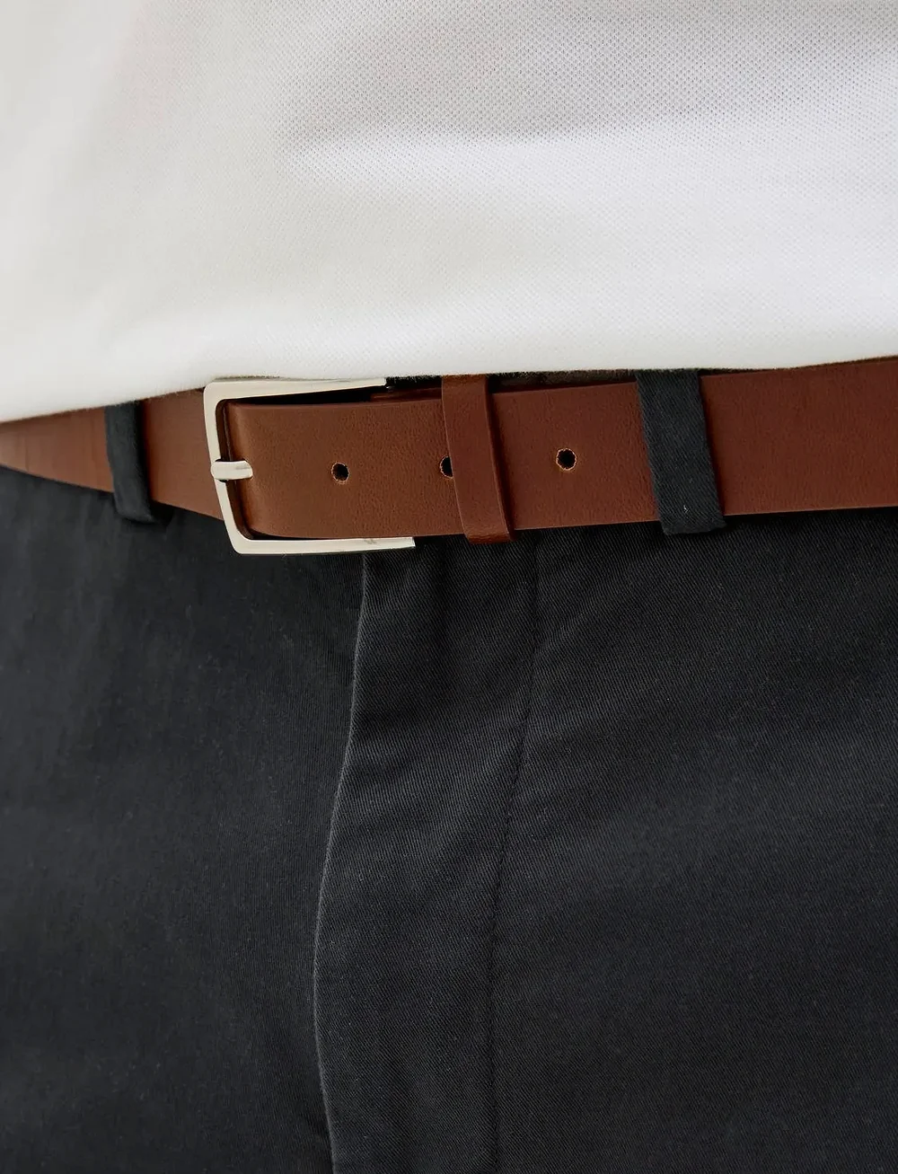 Jack & Jones - JPSTMARCO FRANCO CHINO SHORTS W BELT SRT - „chino“ stiliaus šortai - dark navy - 4