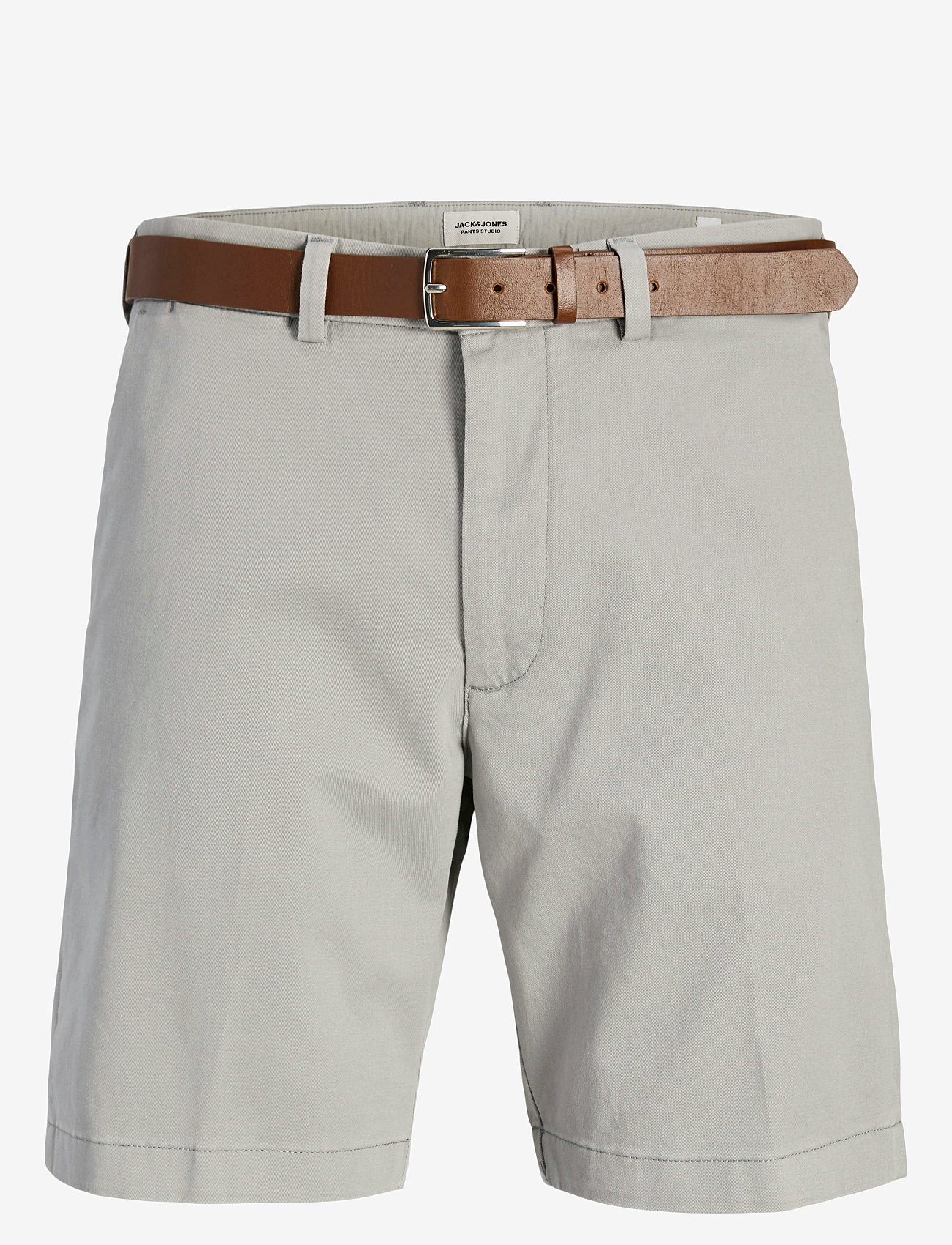Jack & Jones - JPSTMARCO FRANCO CHINO SHORTS W BELT SRT - chinos shorts - ultimate grey - 1