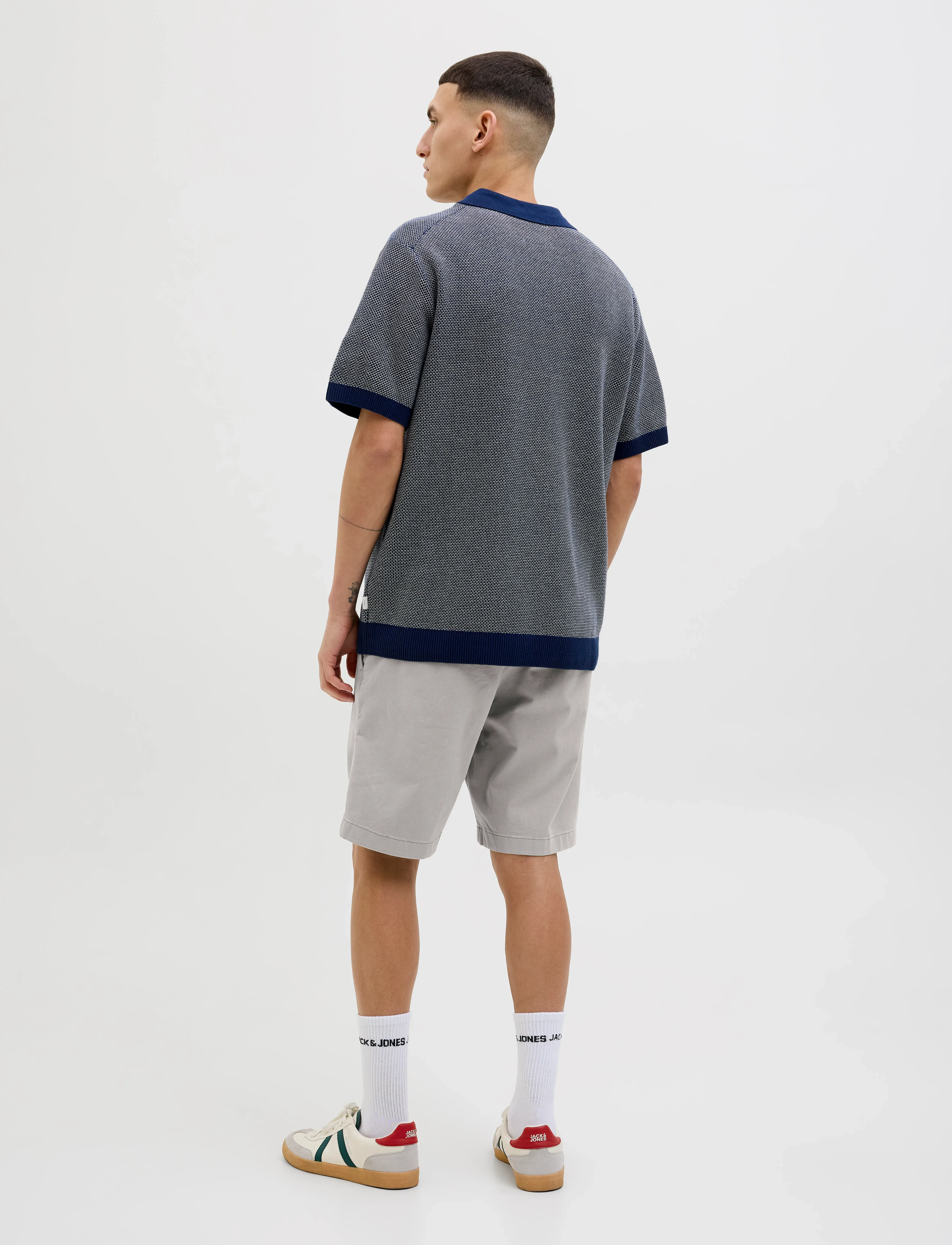 Jack & Jones - JPSTMARCO FRANCO CHINO SHORTS W BELT SRT - chinos shorts - ultimate grey - 3