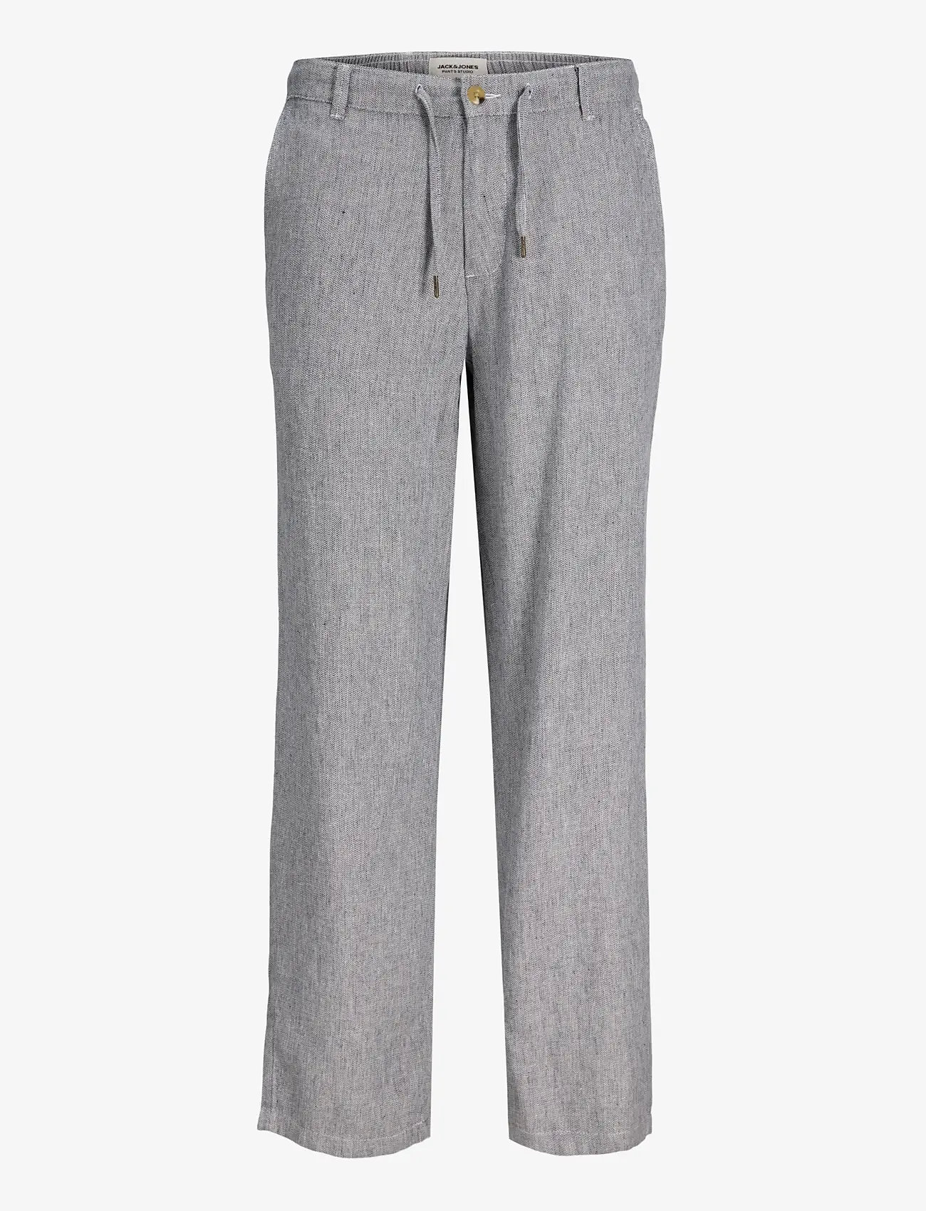 Jack & Jones - JPSTKARL MYKONOS LINEN BLEND CHINO - lininės kelnės - blue indigo - 1