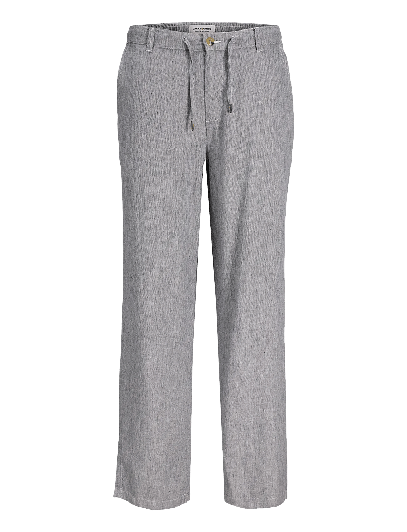 Jack & Jones - JPSTKARL MYKONOS LINEN BLEND CHINO - lininės kelnės - blue indigo - 1