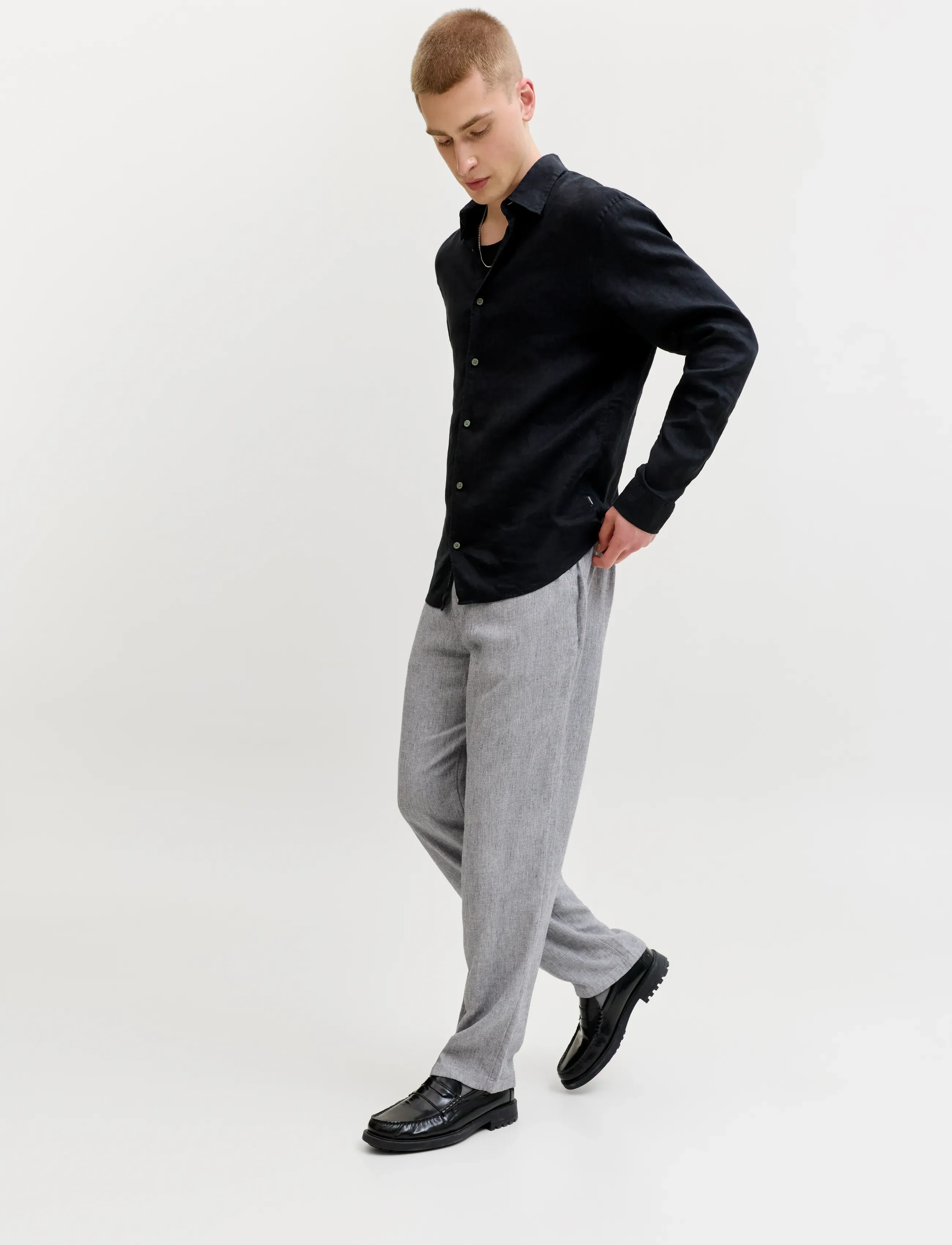 JACK & JONES Jpstkarl Mykonos Linen Blend Chino chinos herr – bild 5