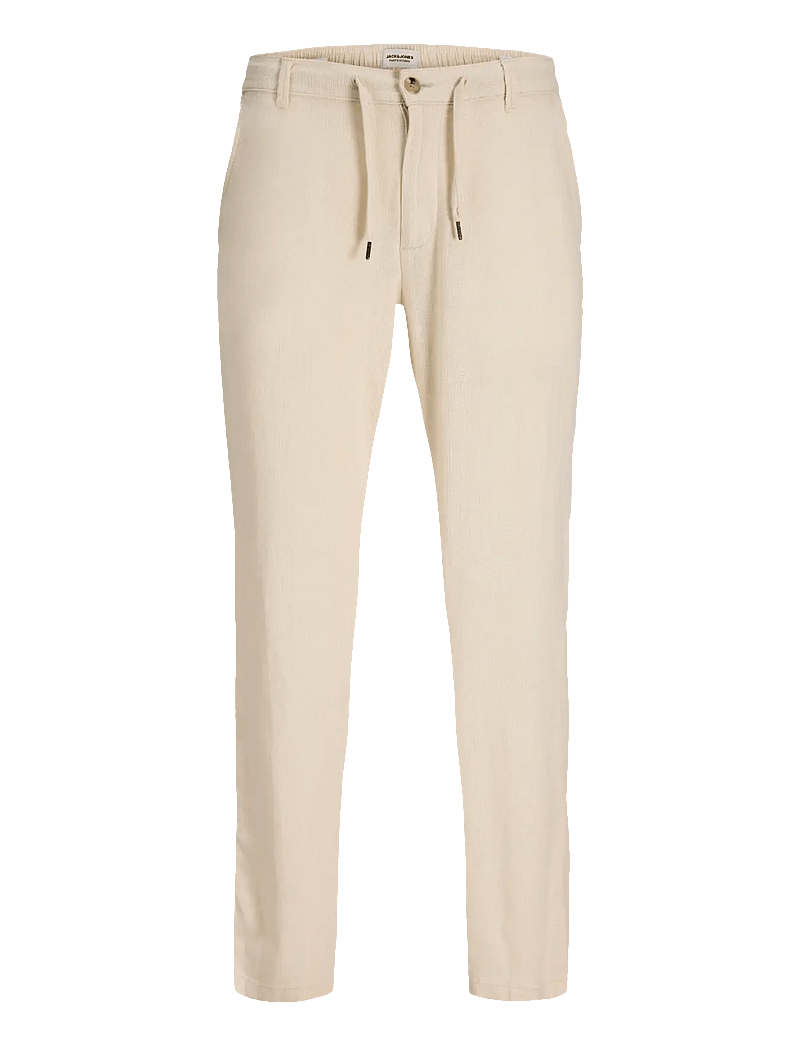 Jack & Jones - JPSTKARL MYKONOS LINEN BLEND CHINO - leinenhosen - string - 1