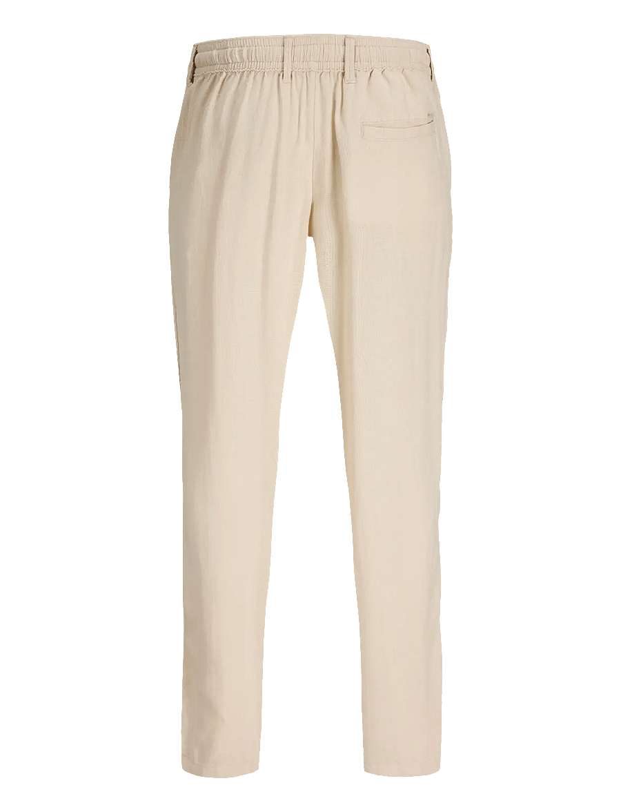 Jack & Jones - JPSTKARL MYKONOS LINEN BLEND CHINO - leinenhosen - string - 2