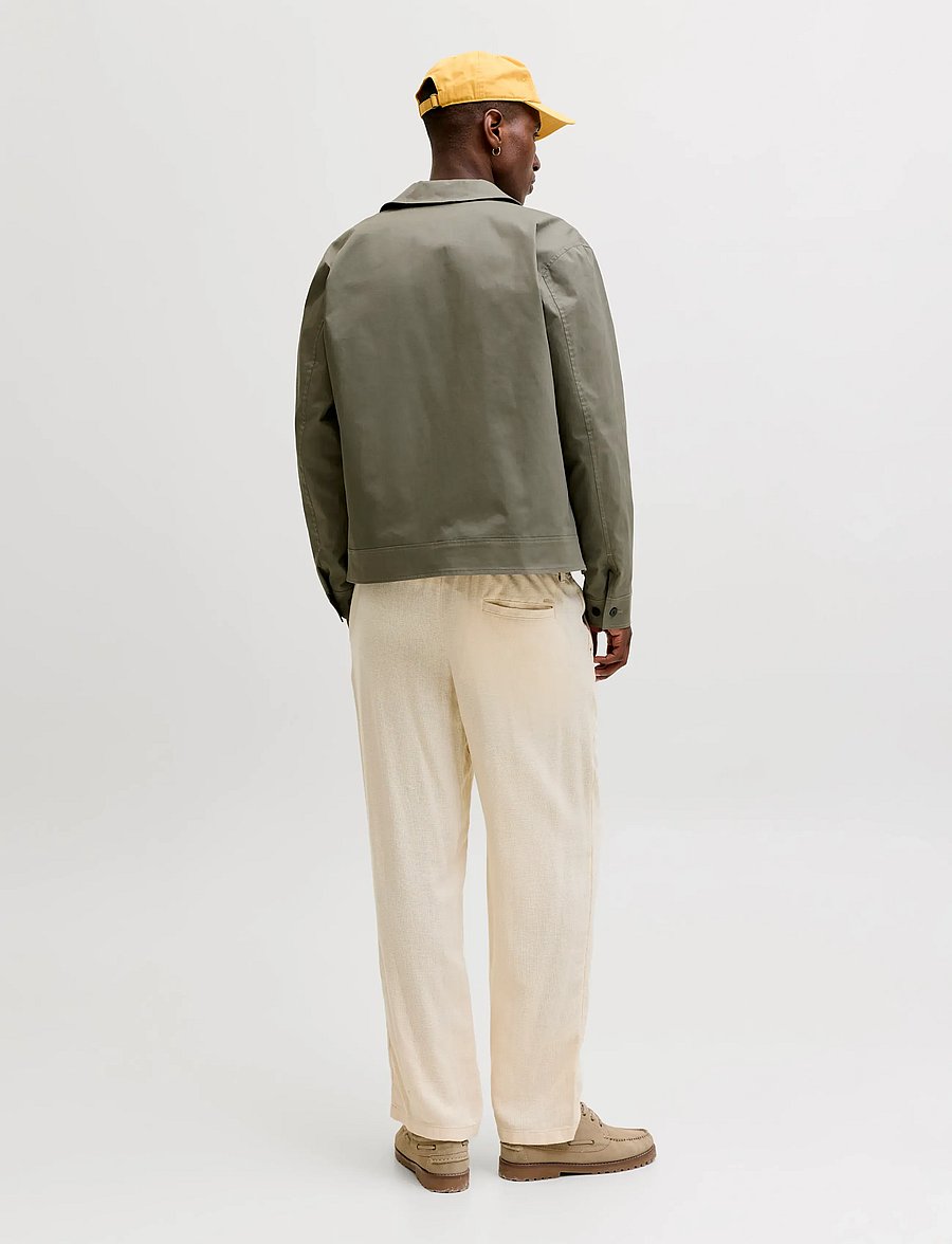 Jack & Jones - JPSTKARL MYKONOS LINEN BLEND CHINO - leinenhosen - string - 3
