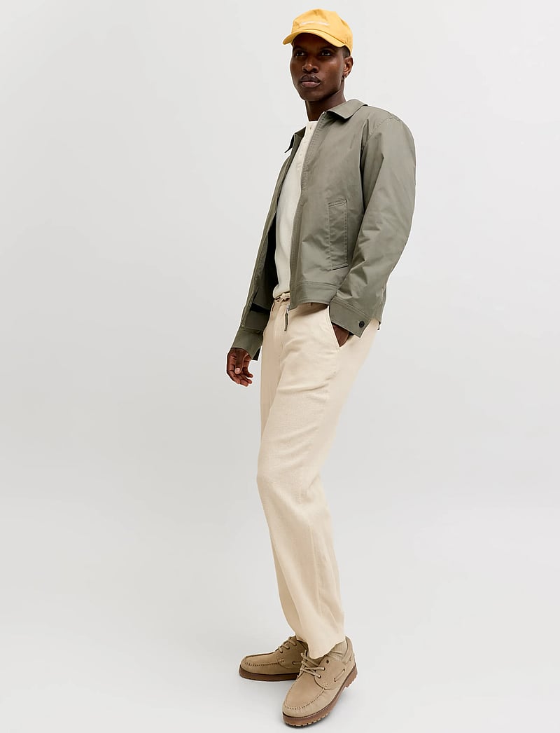 Jack & Jones - JPSTKARL MYKONOS LINEN BLEND CHINO - leinenhosen - string - 5