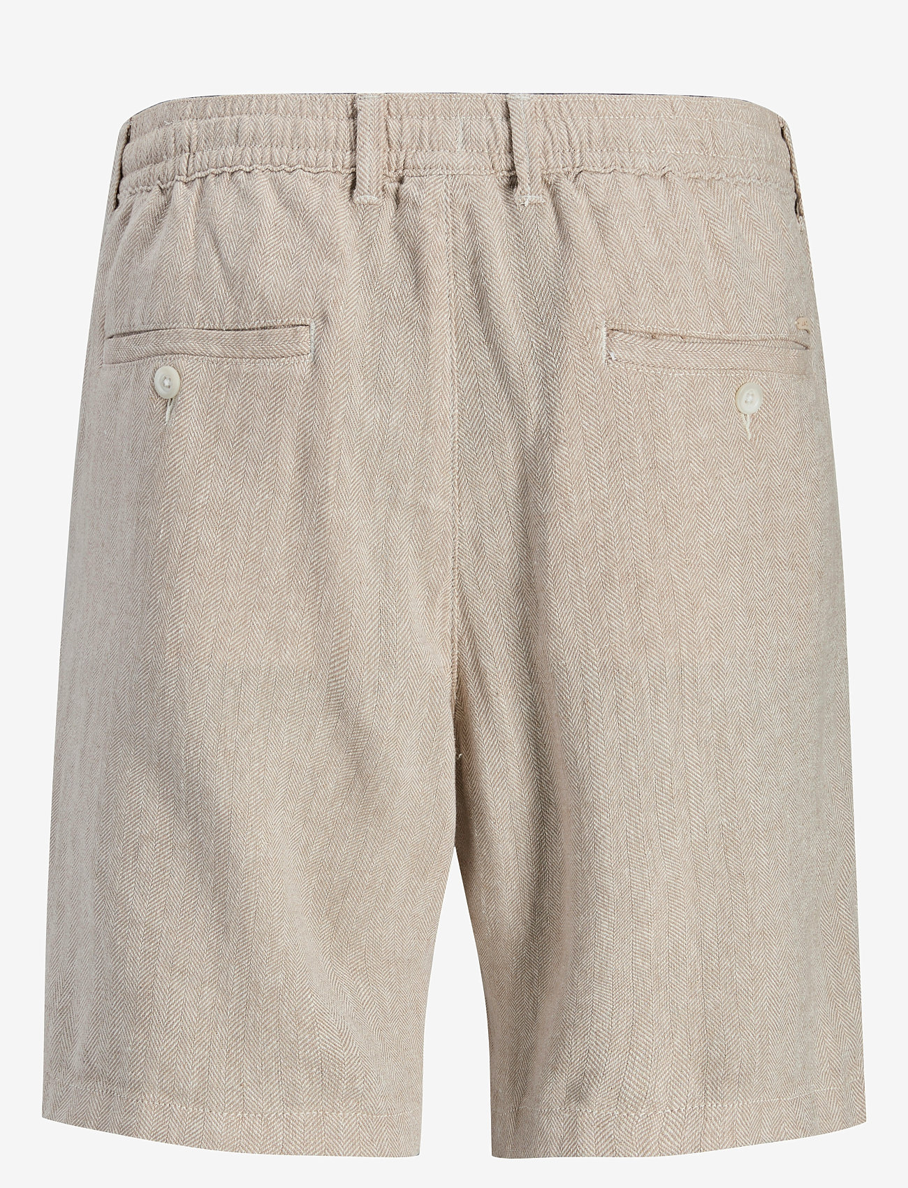 Jack & Jones - JPSTACE MYKONOS LINEN BLEND SHORTS REG - linased lühikesed püksid - crockery - 2