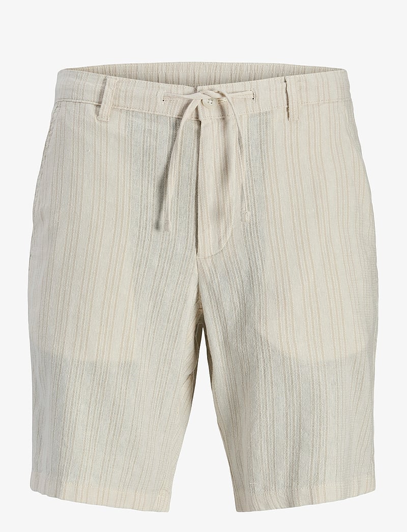 Jack & Jones - JPSTACE MYKONOS LINEN BLEND SHORTS REG - hørshorts - moonbeam - 1