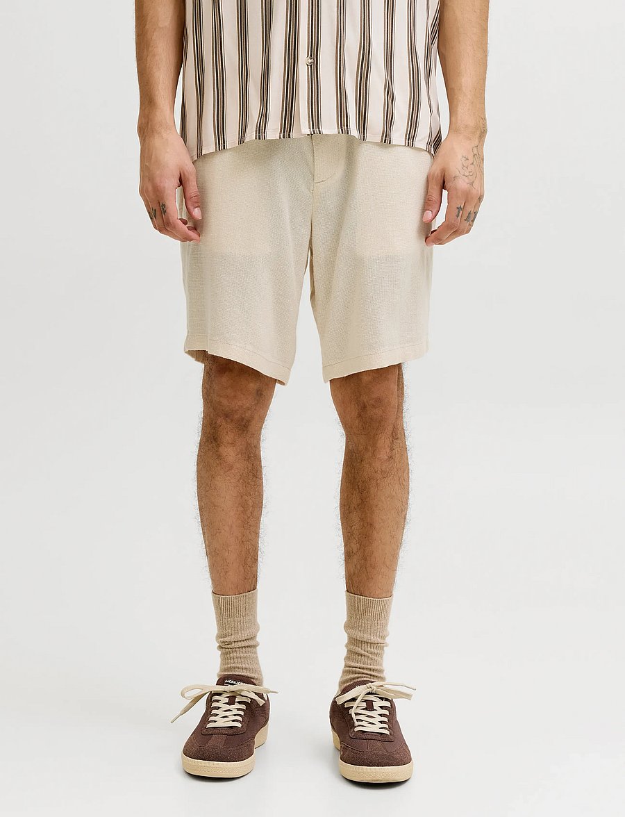 Jack & Jones - JPSTACE MYKONOS LINEN BLEND SHORTS REG - leinen-shorts - string - 0