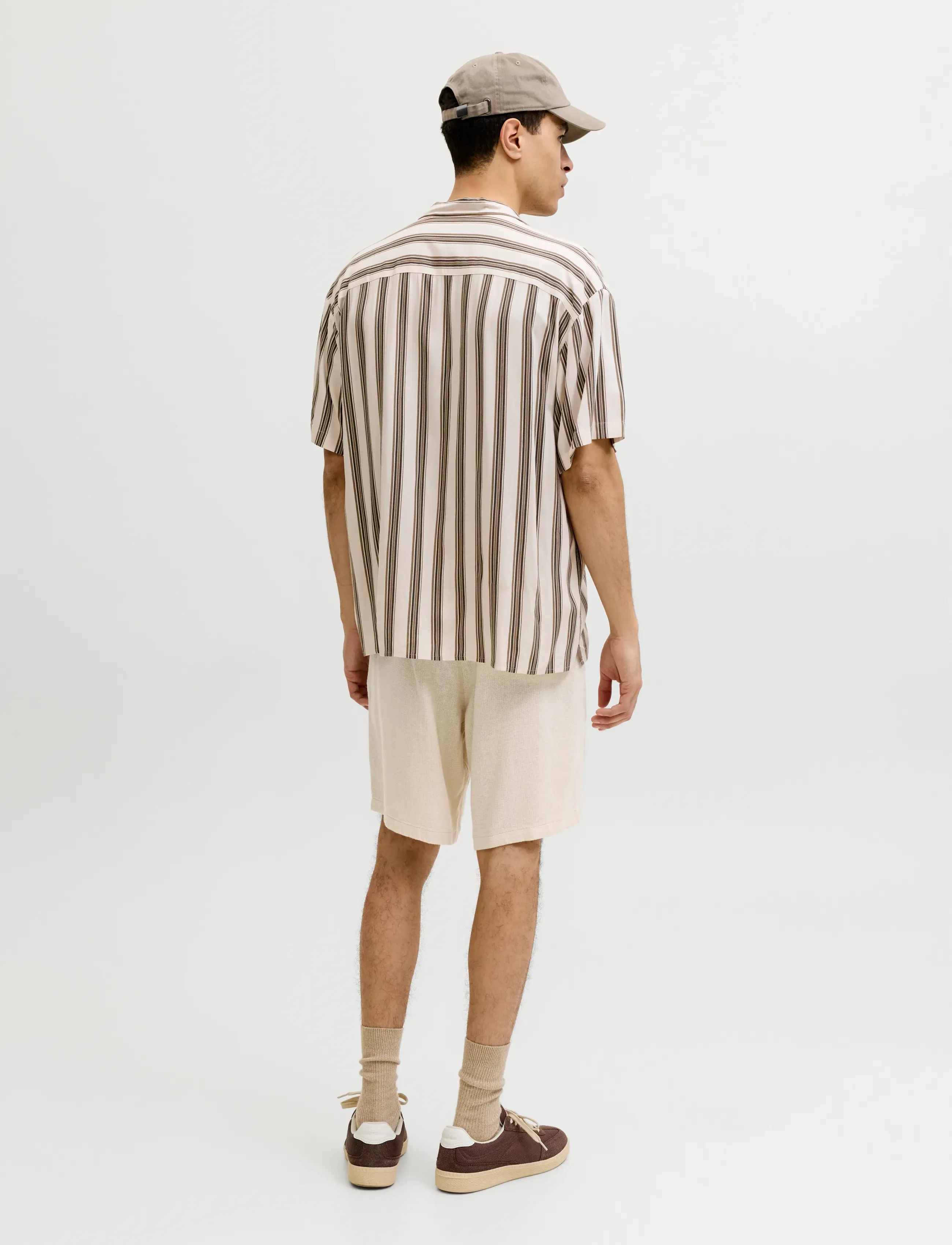 Jack & Jones - JPSTACE MYKONOS LINEN BLEND SHORTS REG - leinen-shorts - string - 3