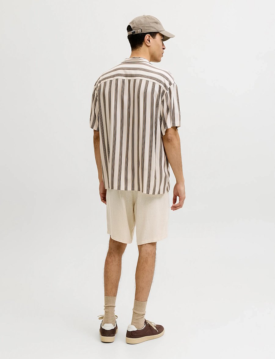 Jack & Jones - JPSTACE MYKONOS LINEN BLEND SHORTS REG - leinen-shorts - string - 3