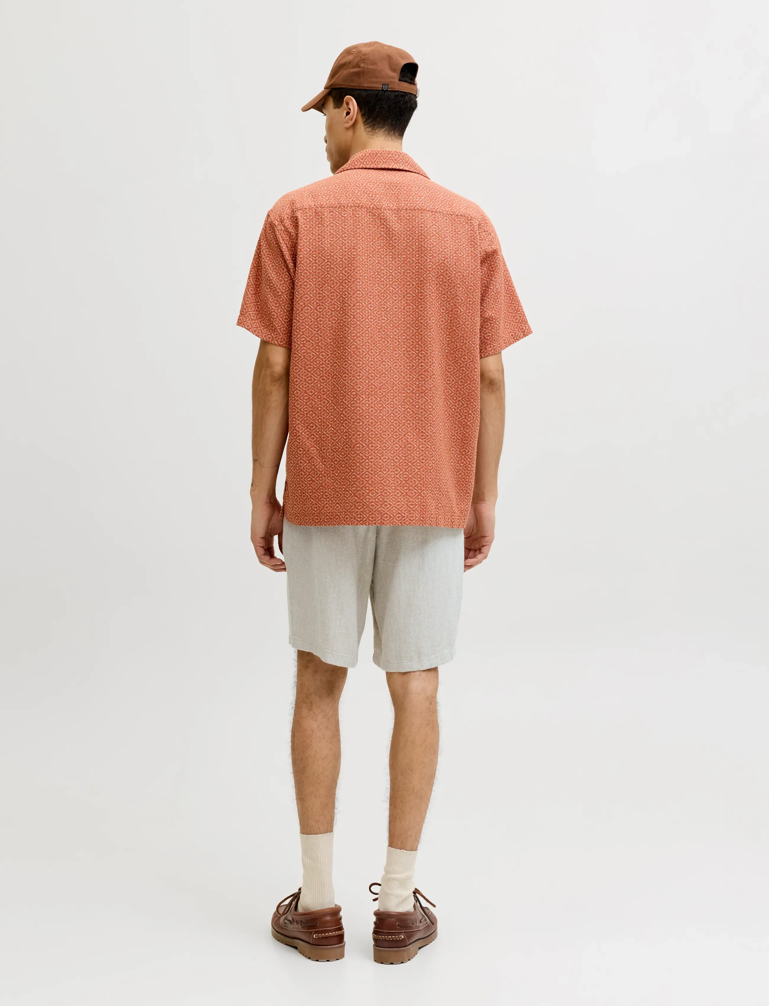 Jack & Jones - JPSTACE MYKONOS LINEN BLEND SHORTS REG - hørshorts - vetiver - 3