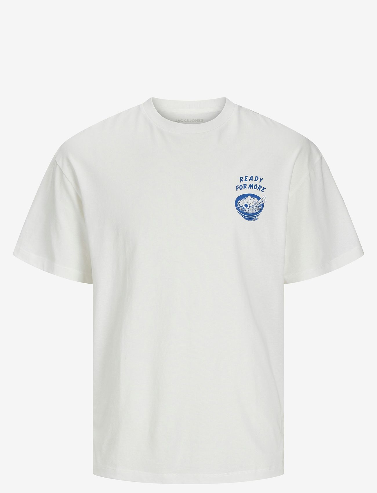 Jack & Jones - JJCHARGE PRINTED TEE SS CREW NECK LN - kurzärmelig - cloud dancer - 1