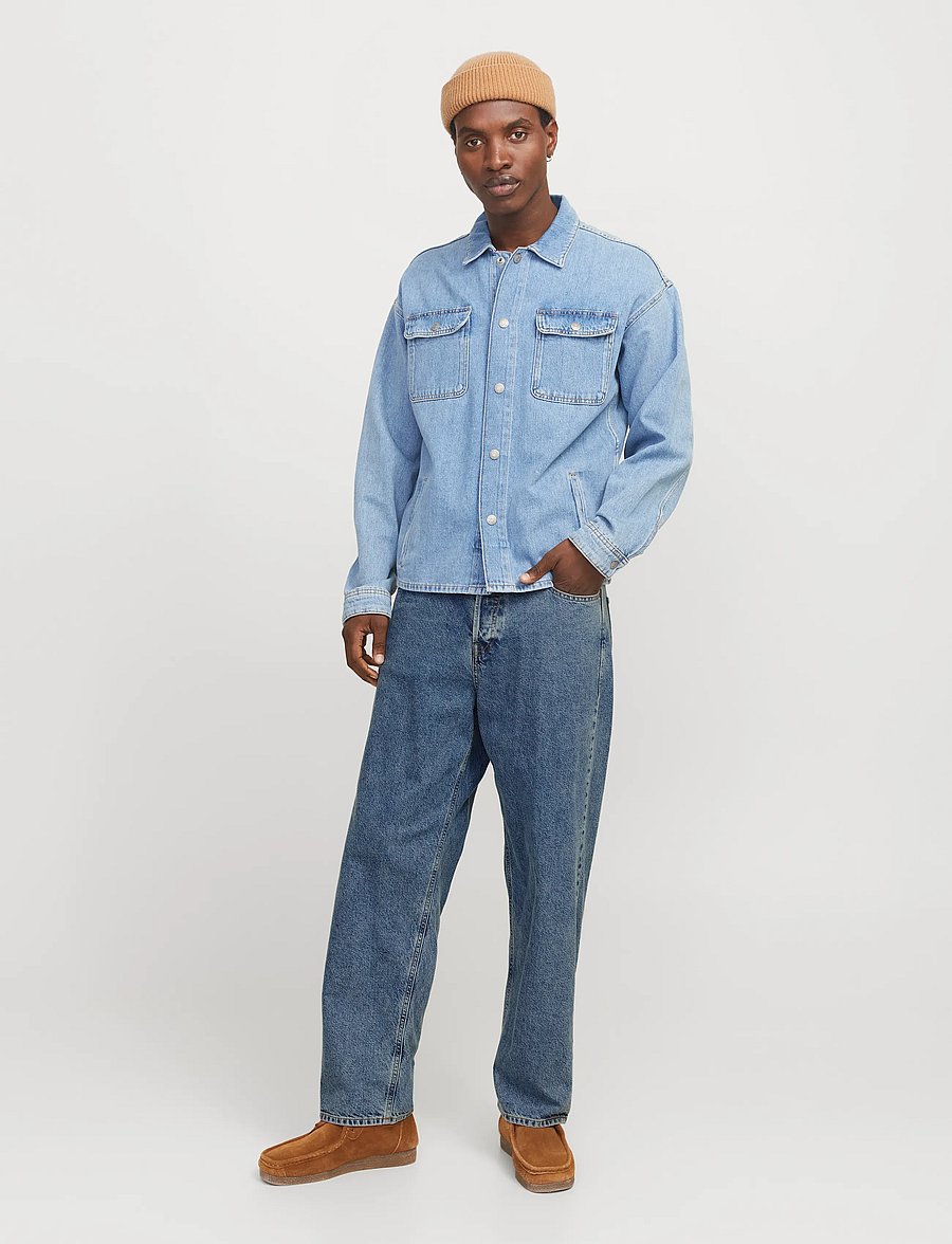 Jack & Jones - JJIALEX JJORIGINAL SQ 060 NOOS - loose jeans - blue denim - 4