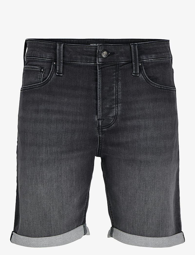 Jack & Jones - JJIRICK JJICON I.K. SHORTS GE 062 SN - jeans shorts - black denim - 1