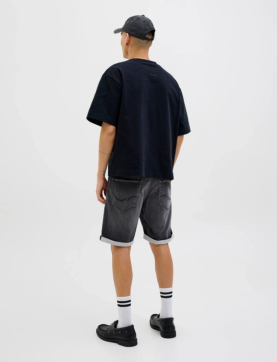 Jack & Jones - JJIRICK JJICON I.K. SHORTS GE 062 SN - lühikesed teksapüksid - black denim - 3