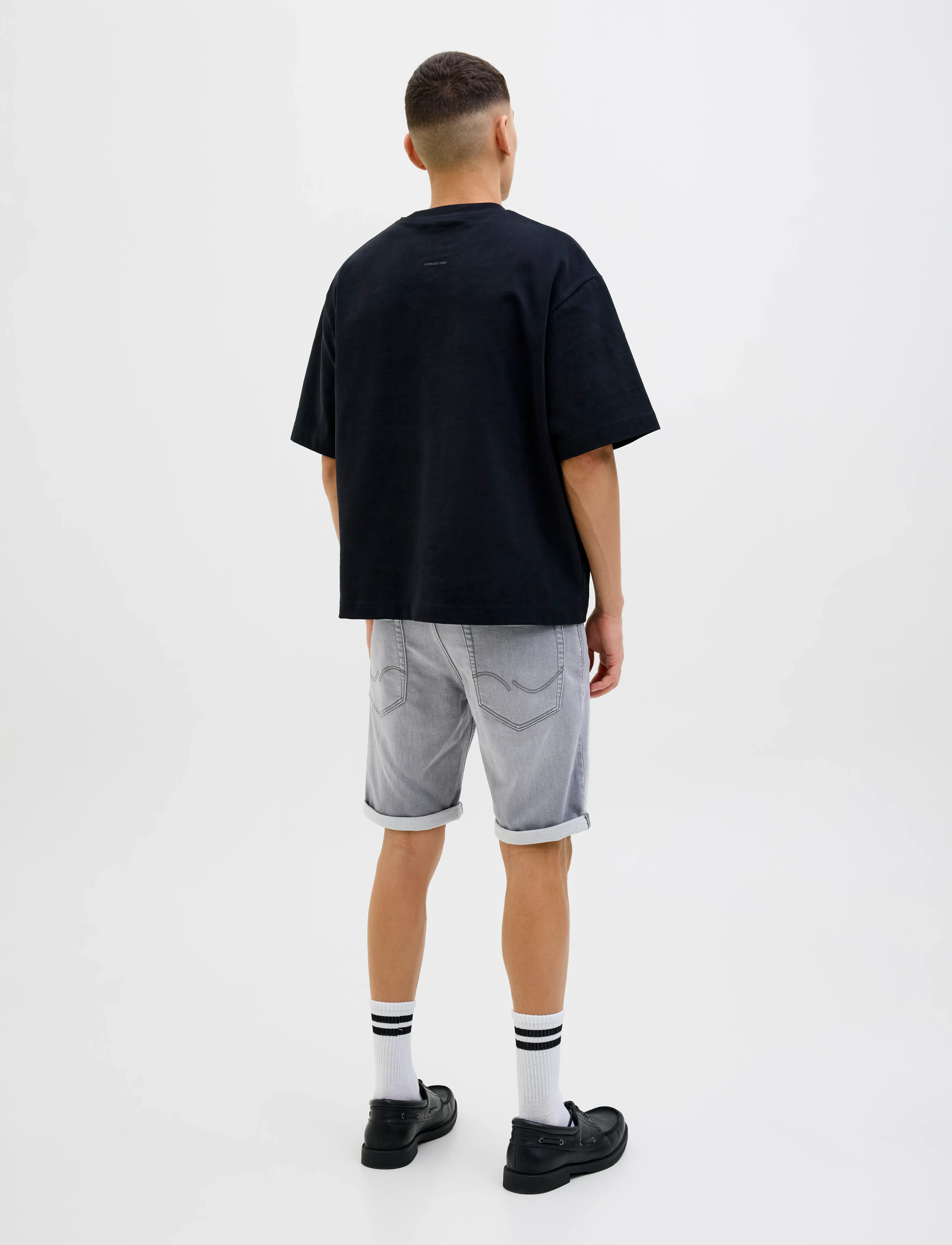Jack & Jones - JJIRICK JJICON I.K. SHORTS GE 063 SN - jeans shorts - grey denim - 3