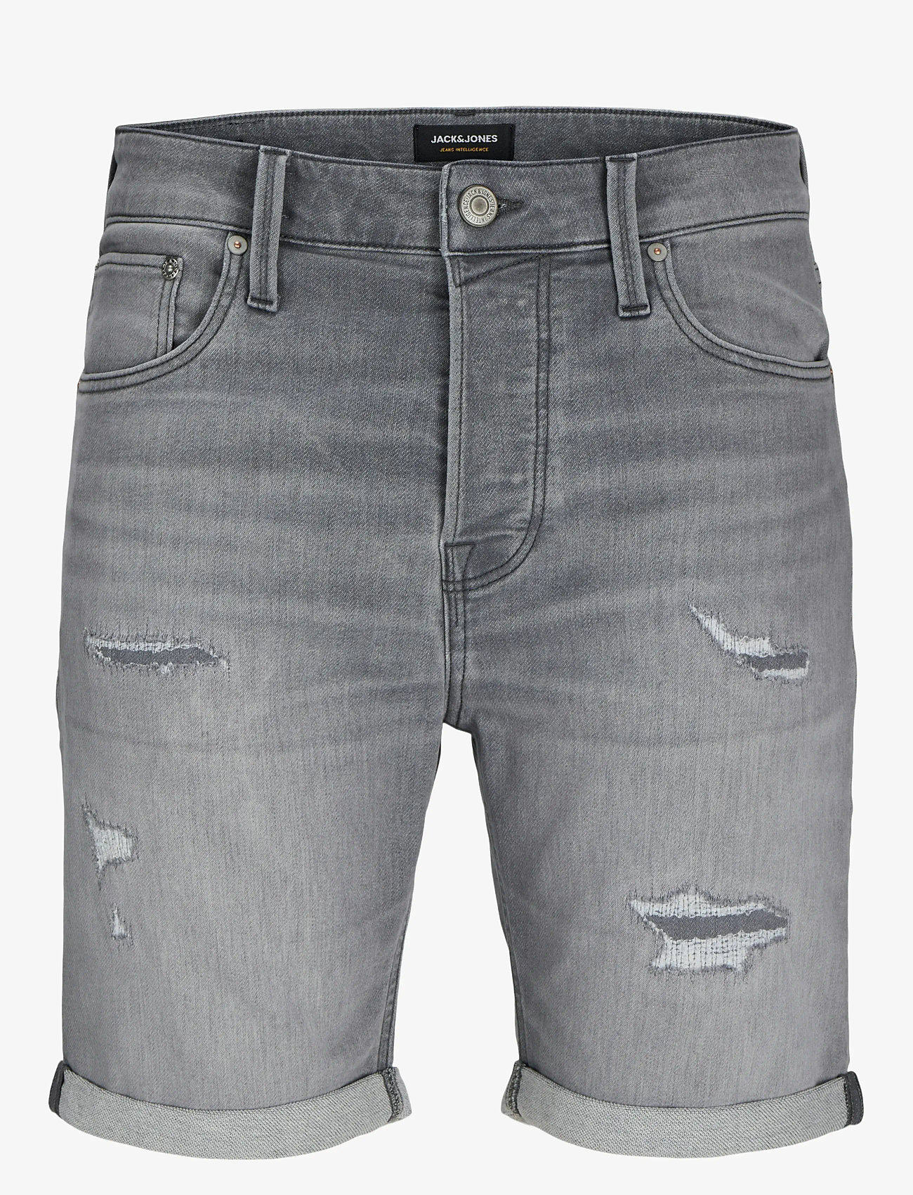 Jack & Jones - JJIRICK JJICON I.K. SHORTS GE 064 - jeans shorts - grey denim - 1
