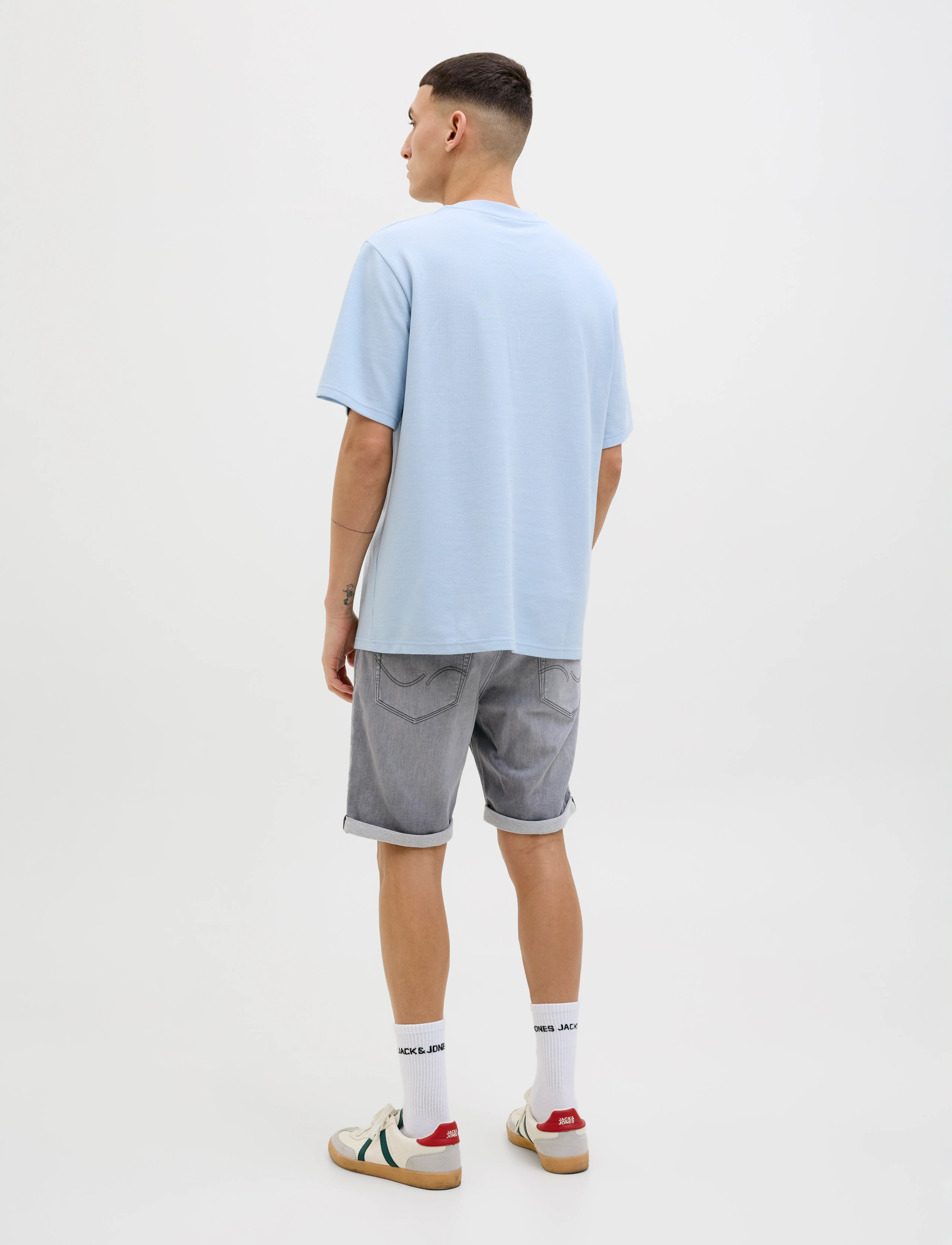 Jack & Jones - JJIRICK JJICON I.K. SHORTS GE 064 - jeans shorts - grey denim - 3