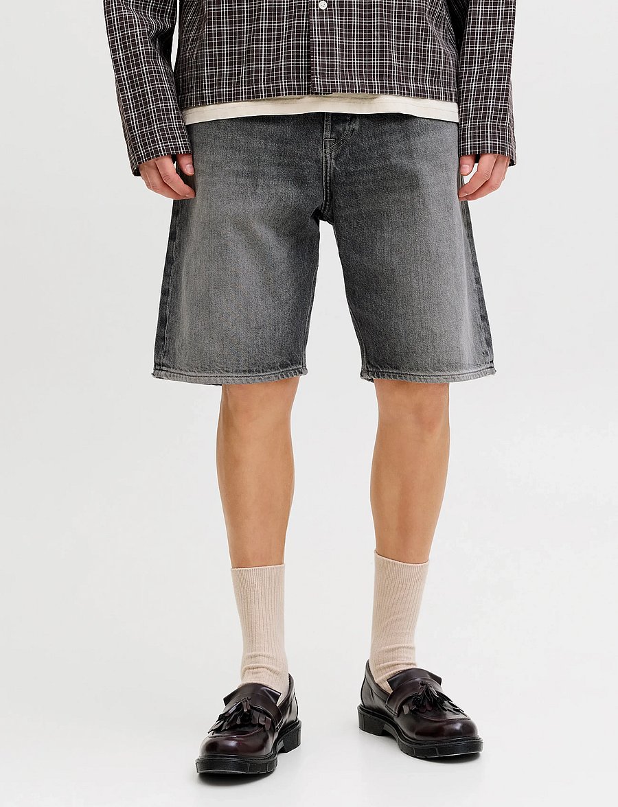 Jack & Jones - JJIALEX JJCLASSIC SHORTS AM 300 SN - jorts - black denim - 0