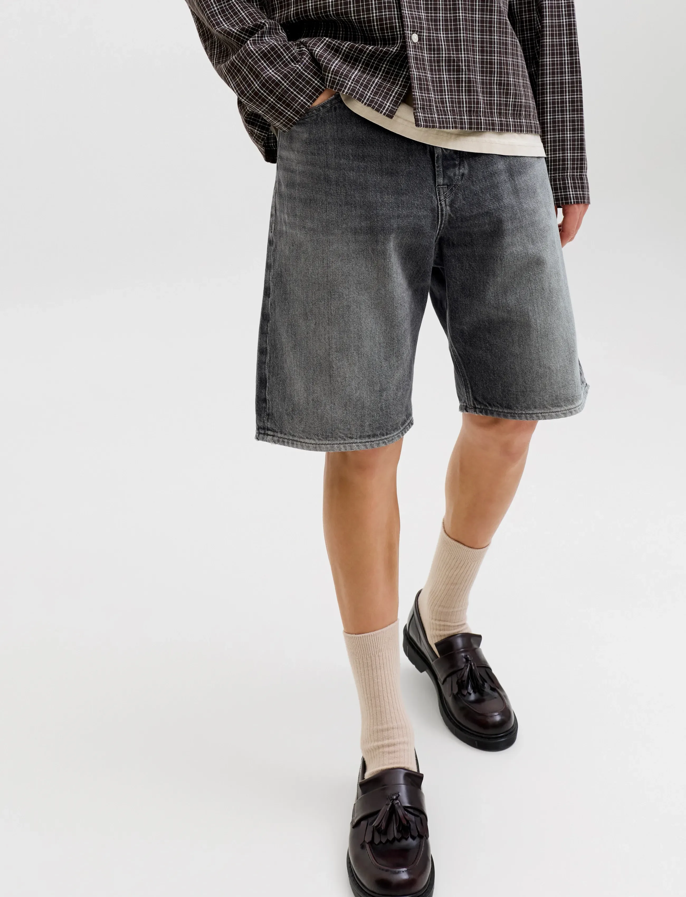 Jack & Jones - JJIALEX JJCLASSIC SHORTS AM 300 SN - jorts - black denim - 5