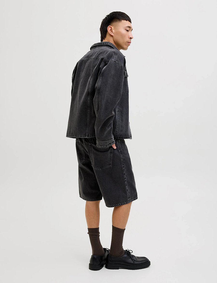 Jack & Jones - JJIALEX JJCLASSIC SHORTS AM 300 SN - jorts - black denim - 3