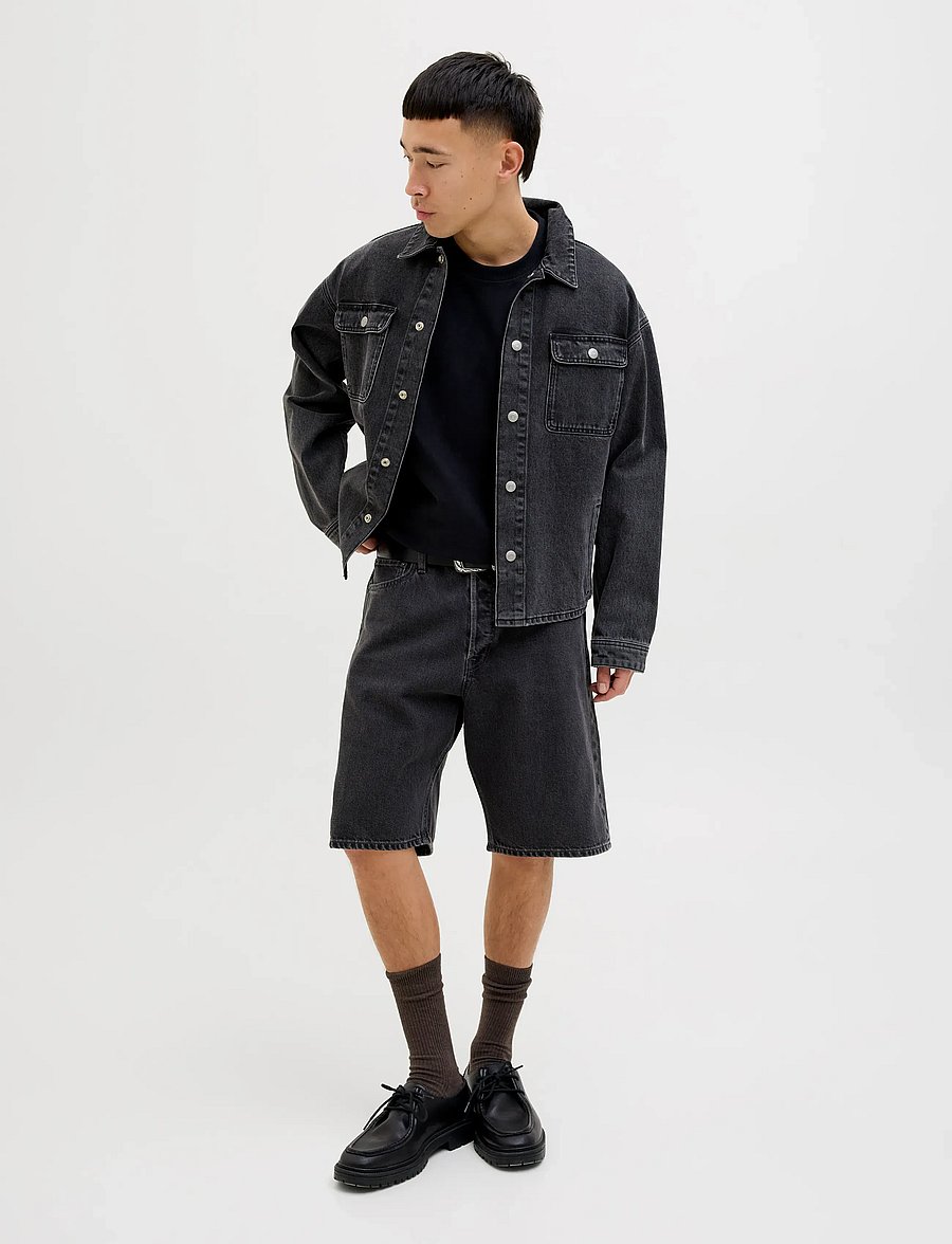 Jack & Jones - JJIALEX JJCLASSIC SHORTS AM 300 SN - jorts - black denim - 4