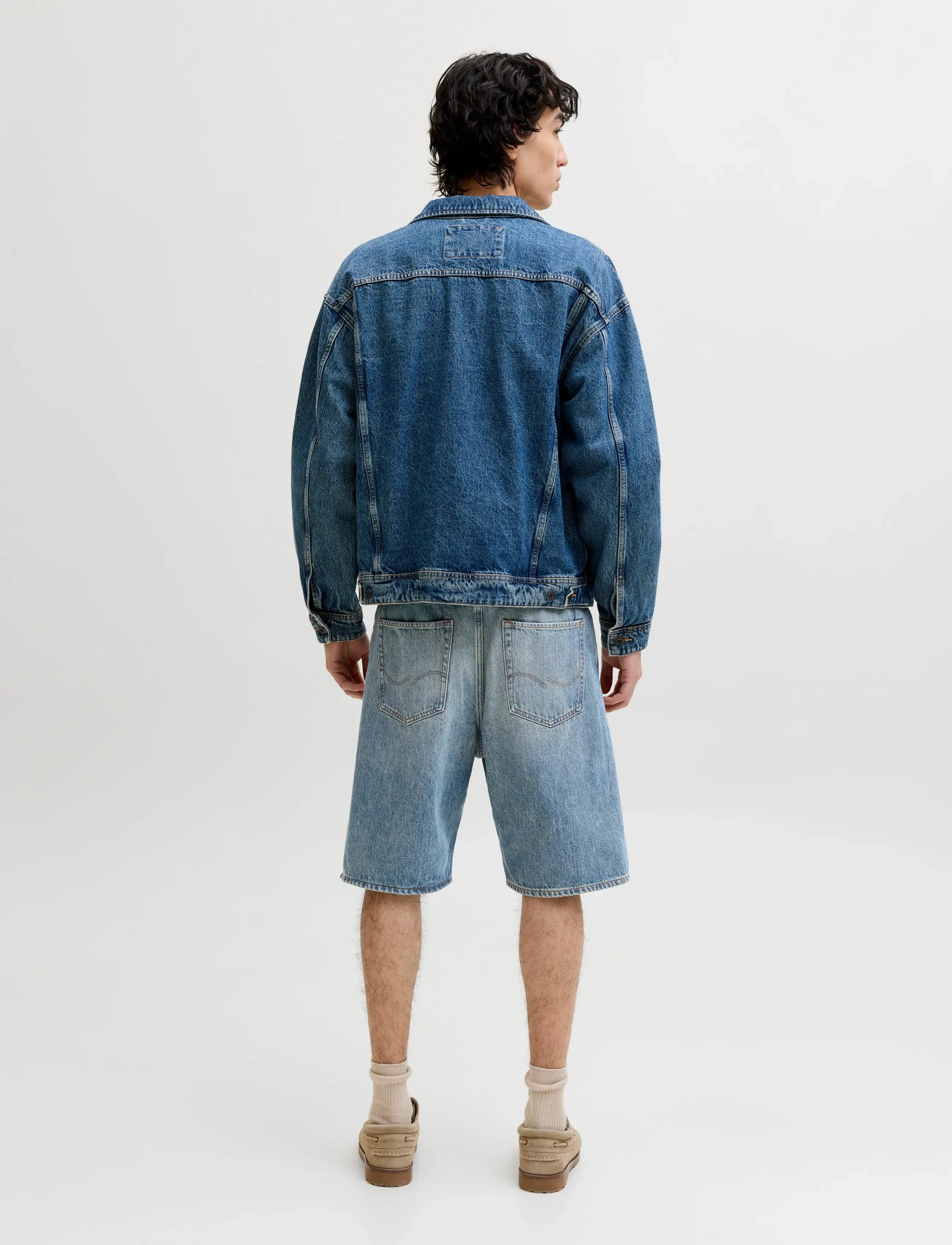 Jack & Jones - JJIALEX JJCLASSIC SHORTS AM 300 SN - farkkushortsit - blue denim - 3
