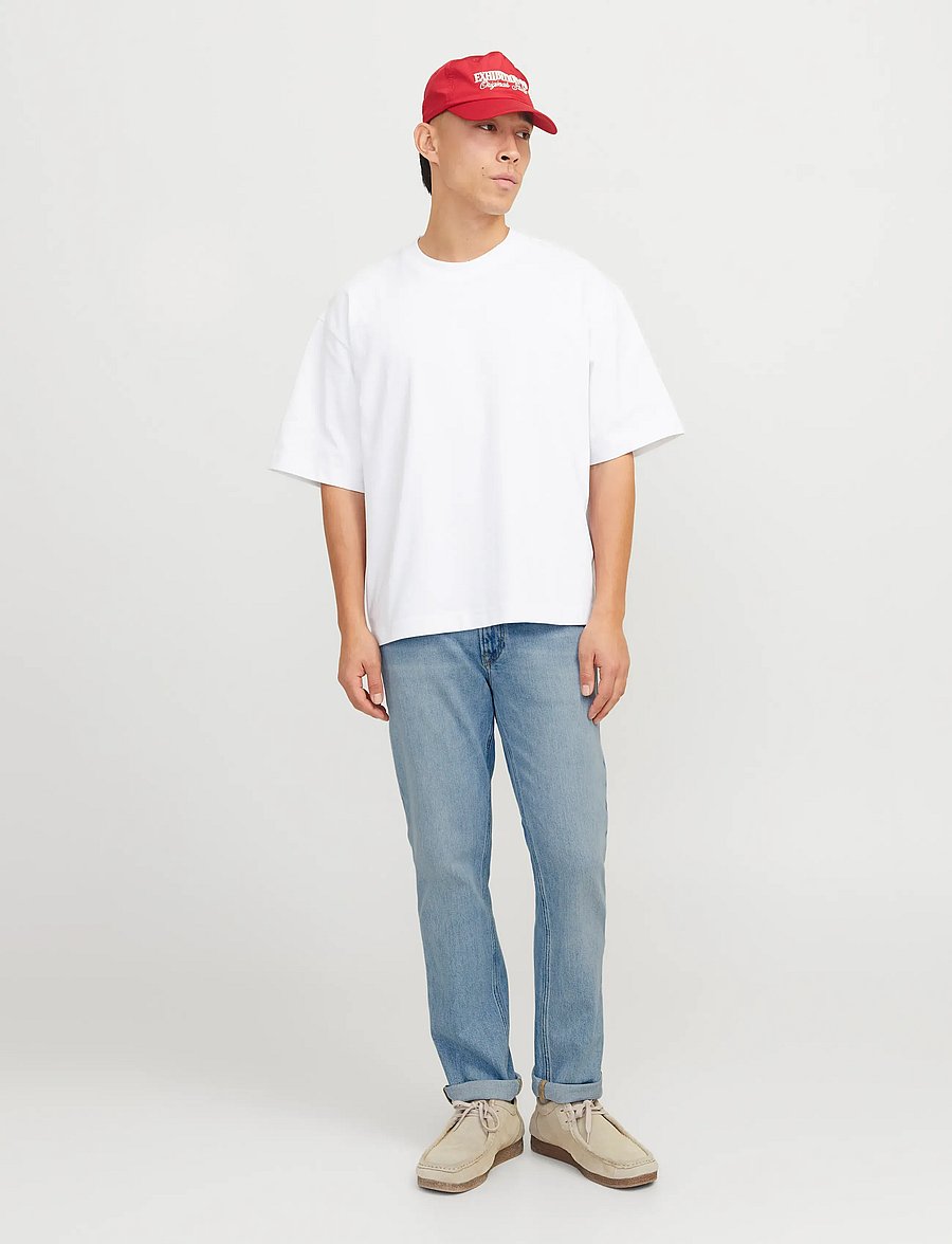 Jack & Jones - JJICLARK JJIORIGINAL AM 393 NOOS - regular piegriezuma džinsa bikses - blue denim - 4