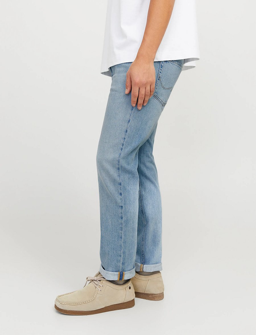 Jack & Jones - JJICLARK JJIORIGINAL AM 393 NOOS - regular piegriezuma džinsa bikses - blue denim - 5