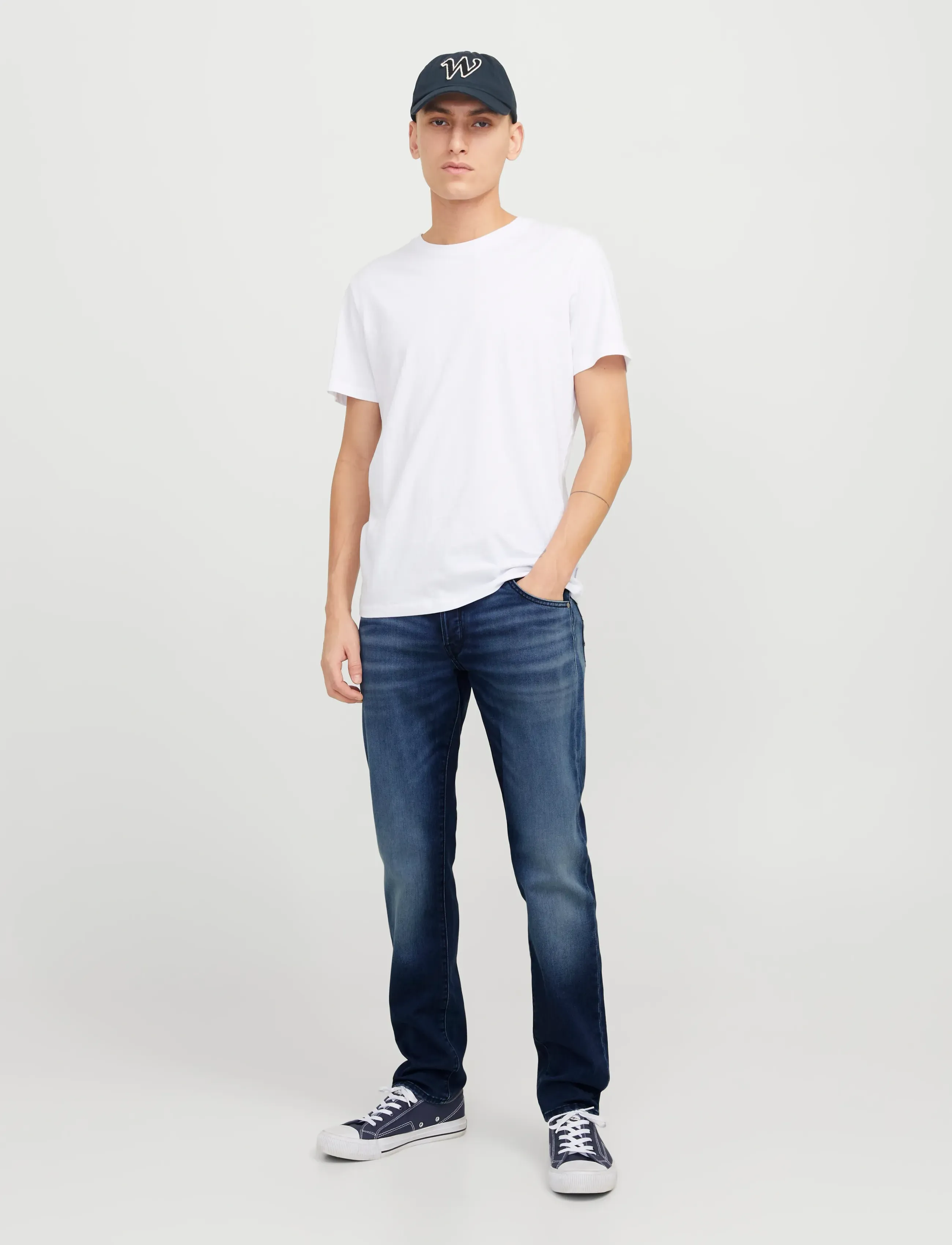 Jack & Jones - JJIMIKE JJFOX I.K. GE 424 NOOS - regular jeans - blue denim - 4