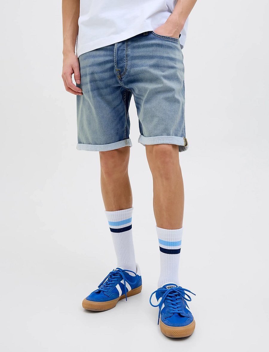Jack & Jones - JJIRICK JJICON I.K. SHORTS GE 129 SN - jorts - blue denim - 0
