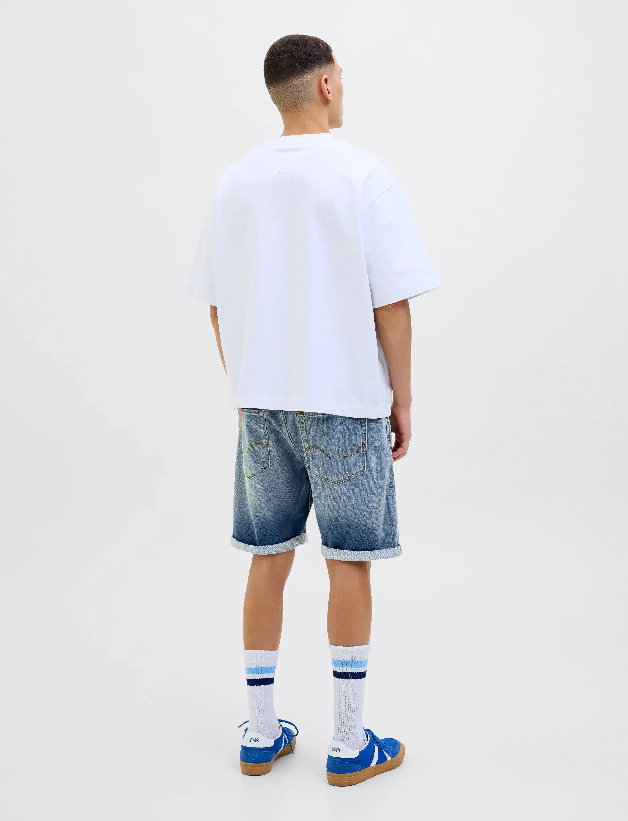 Jack & Jones - JJIRICK JJICON I.K. SHORTS GE 129 SN - short en jean - blue denim - 3
