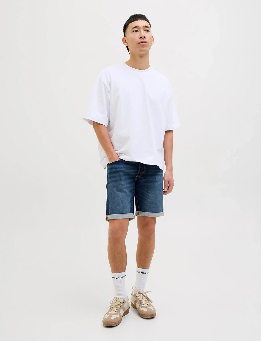 Jack & Jones - JJIRICK JJICON I.K. SHORTS GE 132 SN - short en jean - blue denim - 4