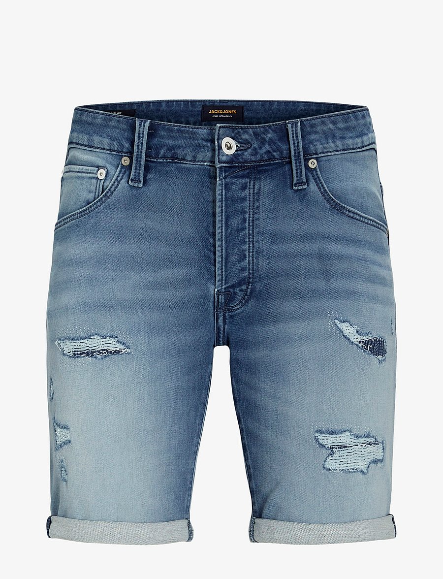 Jack & Jones - JJIRICK JJICON I.K. SHORTS GE 136 SN - short en jean - blue denim - 1