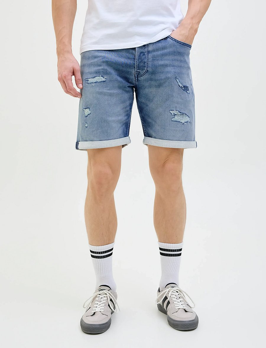 Jack & Jones - JJIRICK JJICON I.K. SHORTS GE 136 SN - short en jean - blue denim - 0