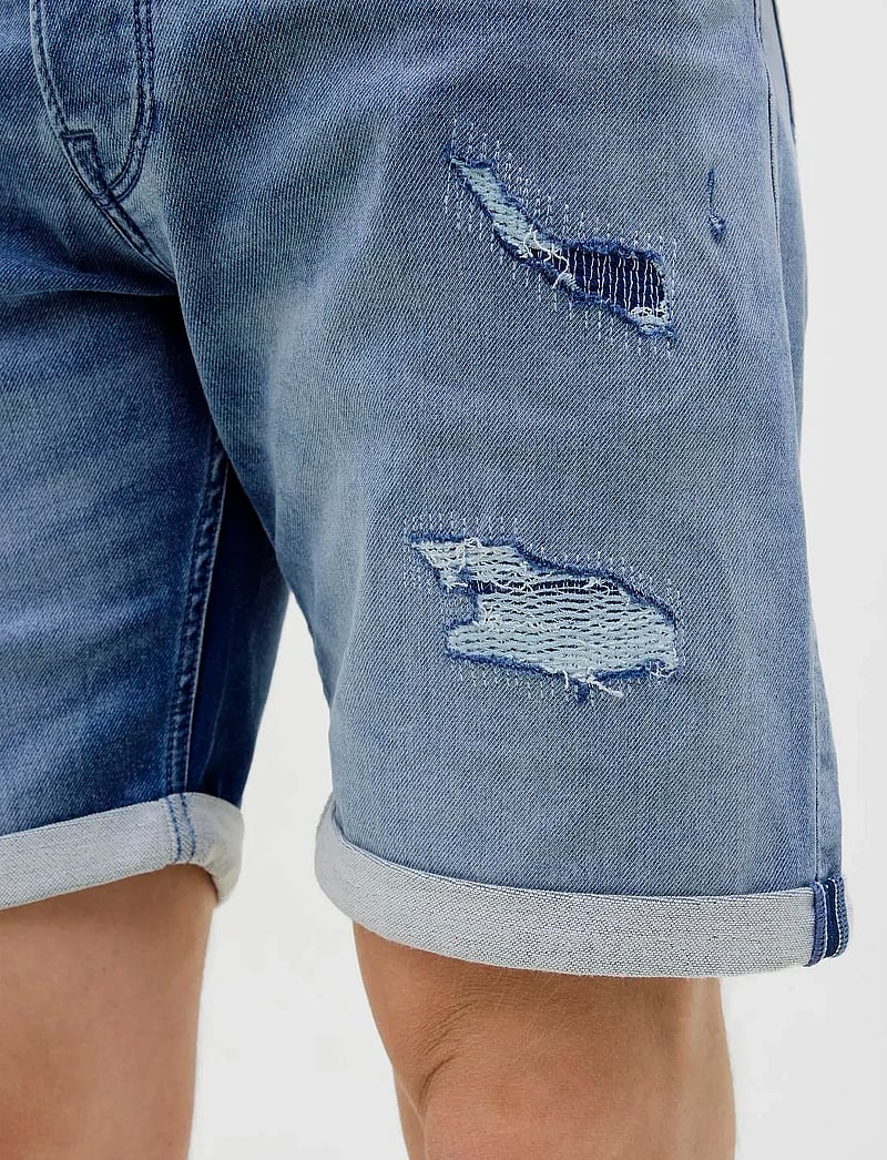 Jack & Jones - JJIRICK JJICON I.K. SHORTS GE 136 SN - jeans shorts - blue denim - 3