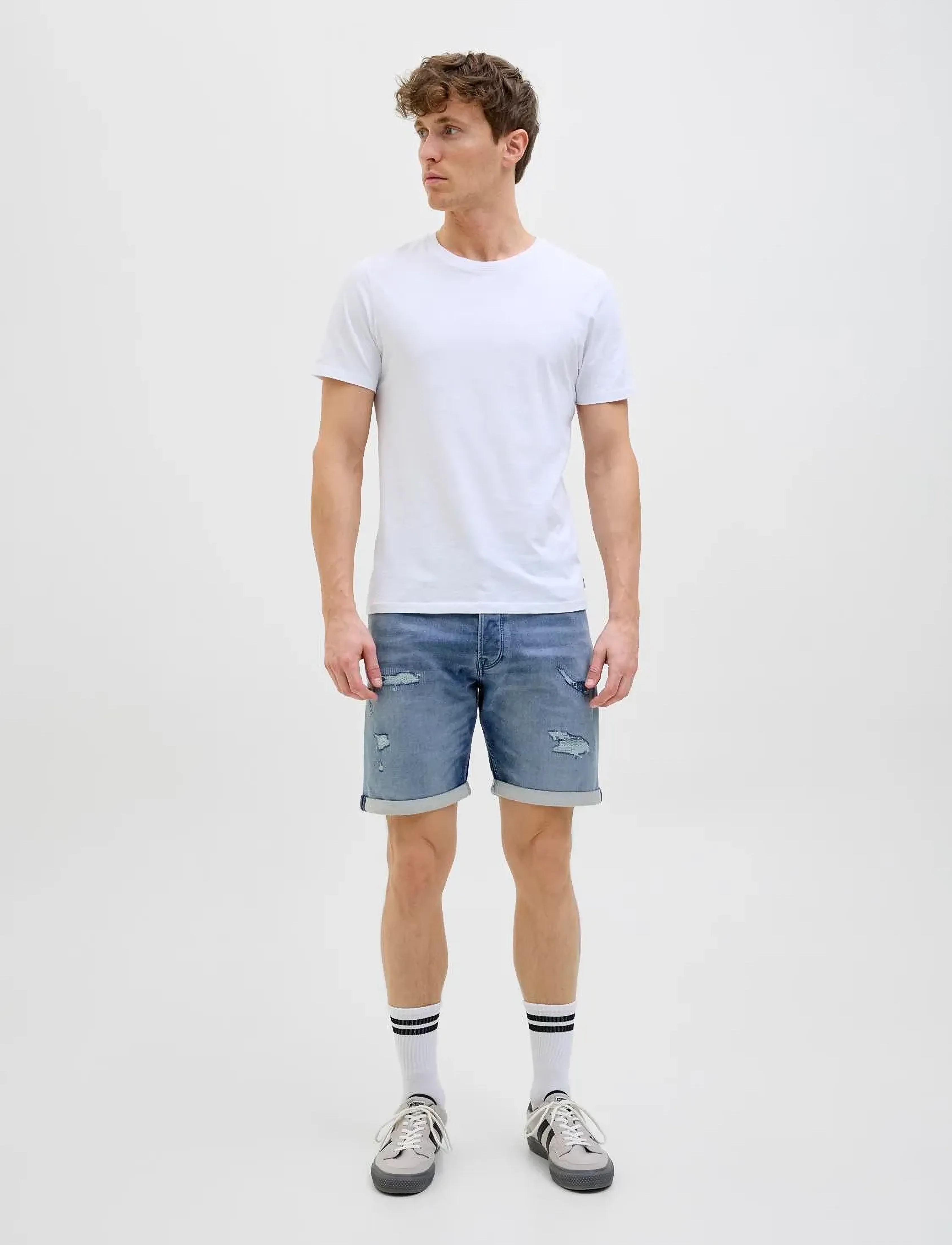 Jack & Jones - JJIRICK JJICON I.K. SHORTS GE 136 SN - short en jean - blue denim - 5